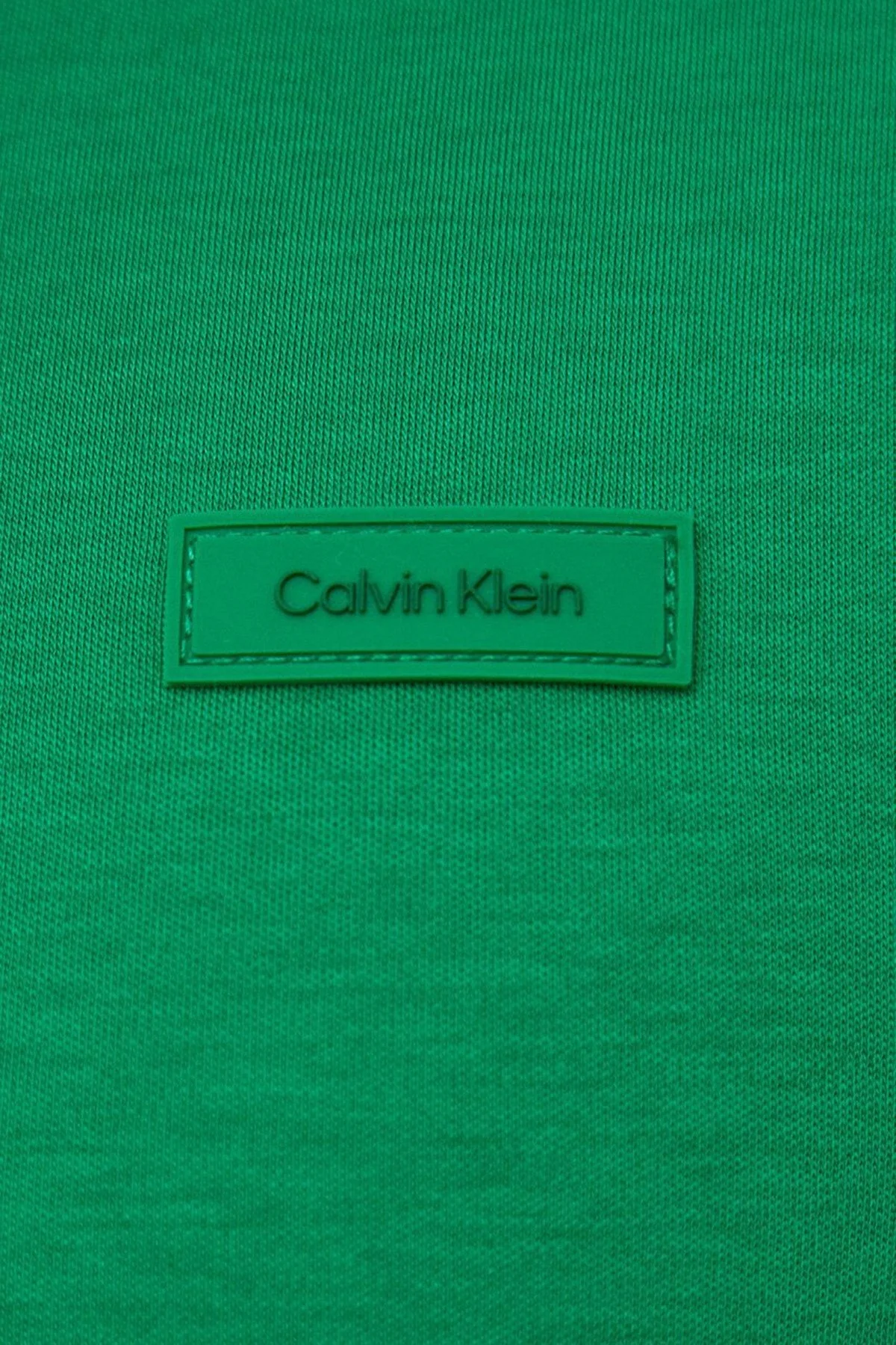 Calvin Klein Pamuklu Slim Fit Düğmeli K10K111657LZL Erkek Polo T Shirt K10K111657 LZL YEŞİL - 5