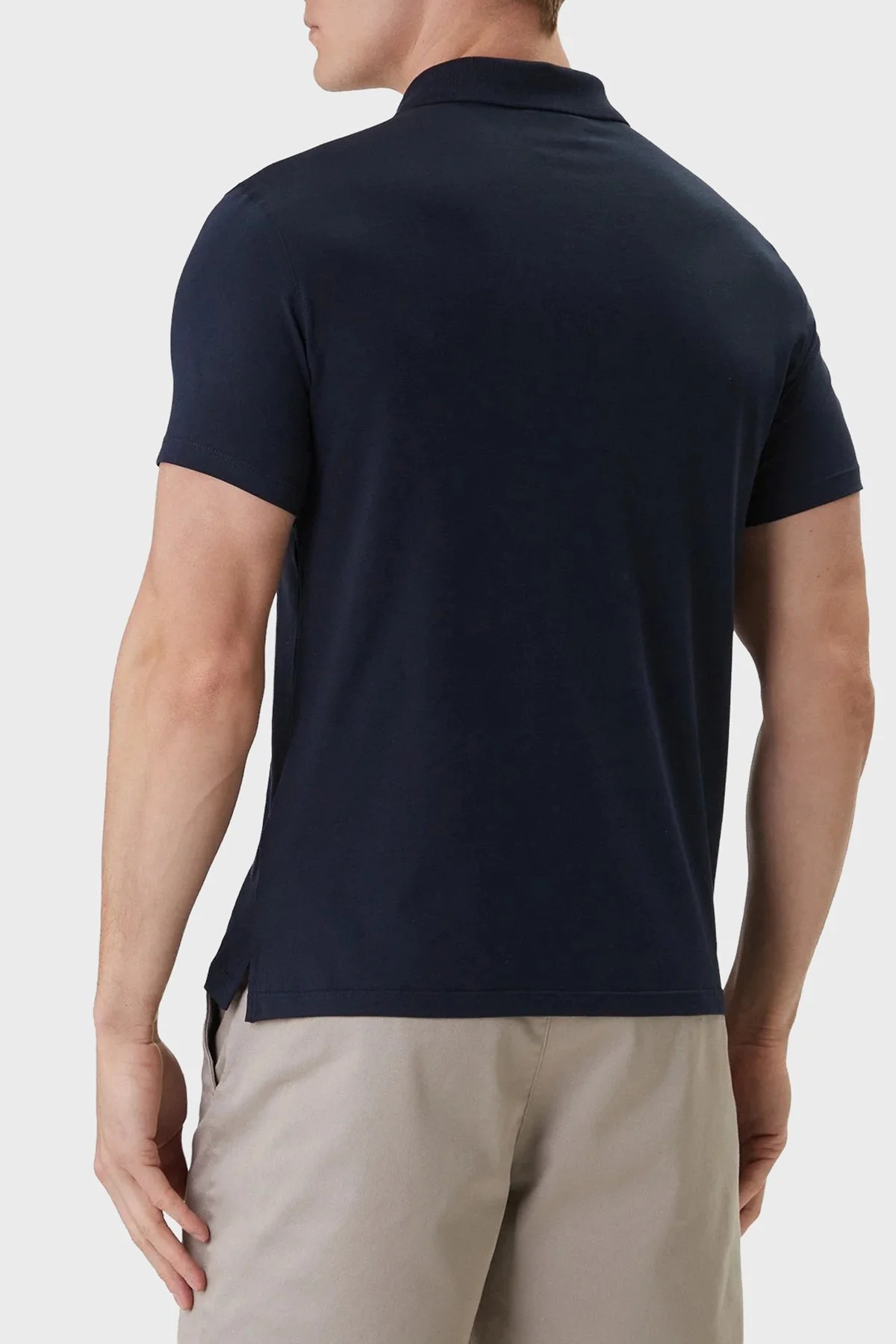 Calvin Klein Pamuklu Slim Fit Düğmeli LV04LF200GCEF Erkek Polo LV04LF200G CEF LACİVERT - 3