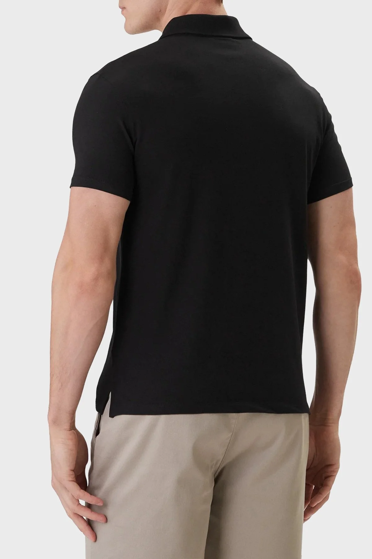 Calvin Klein Pamuklu Slim Fit Düğmeli LV04LF200GUB1 Erkek Polo LV04LF200G UB1 SİYAH - 3