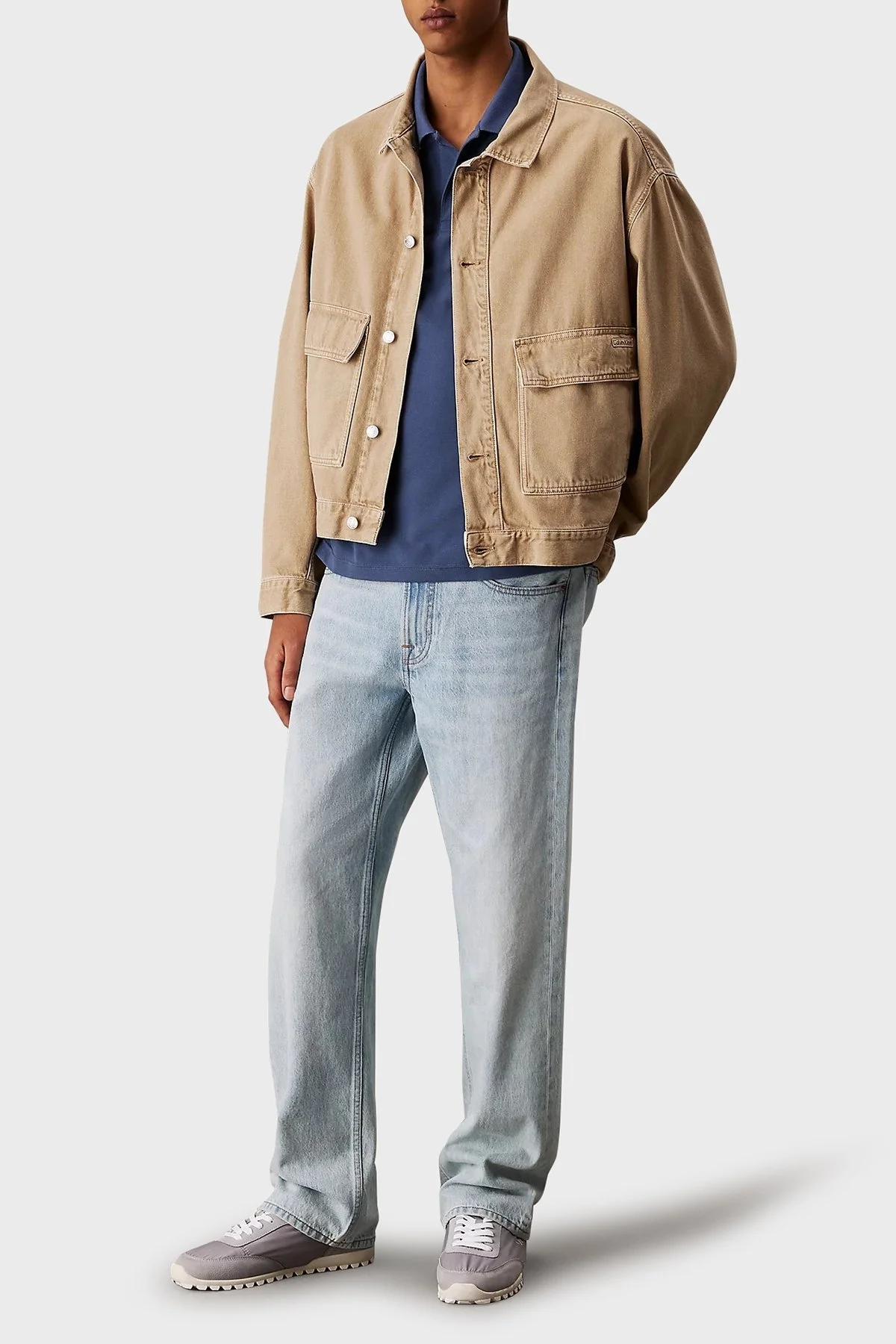 Calvin Klein Pamuklu Slim Fit Düğmeli Yaka Polo T Shirt J30J315603CK1 Erkek Polo Yaka T Shirt J30J315603 CK1 İNDİGO - 6