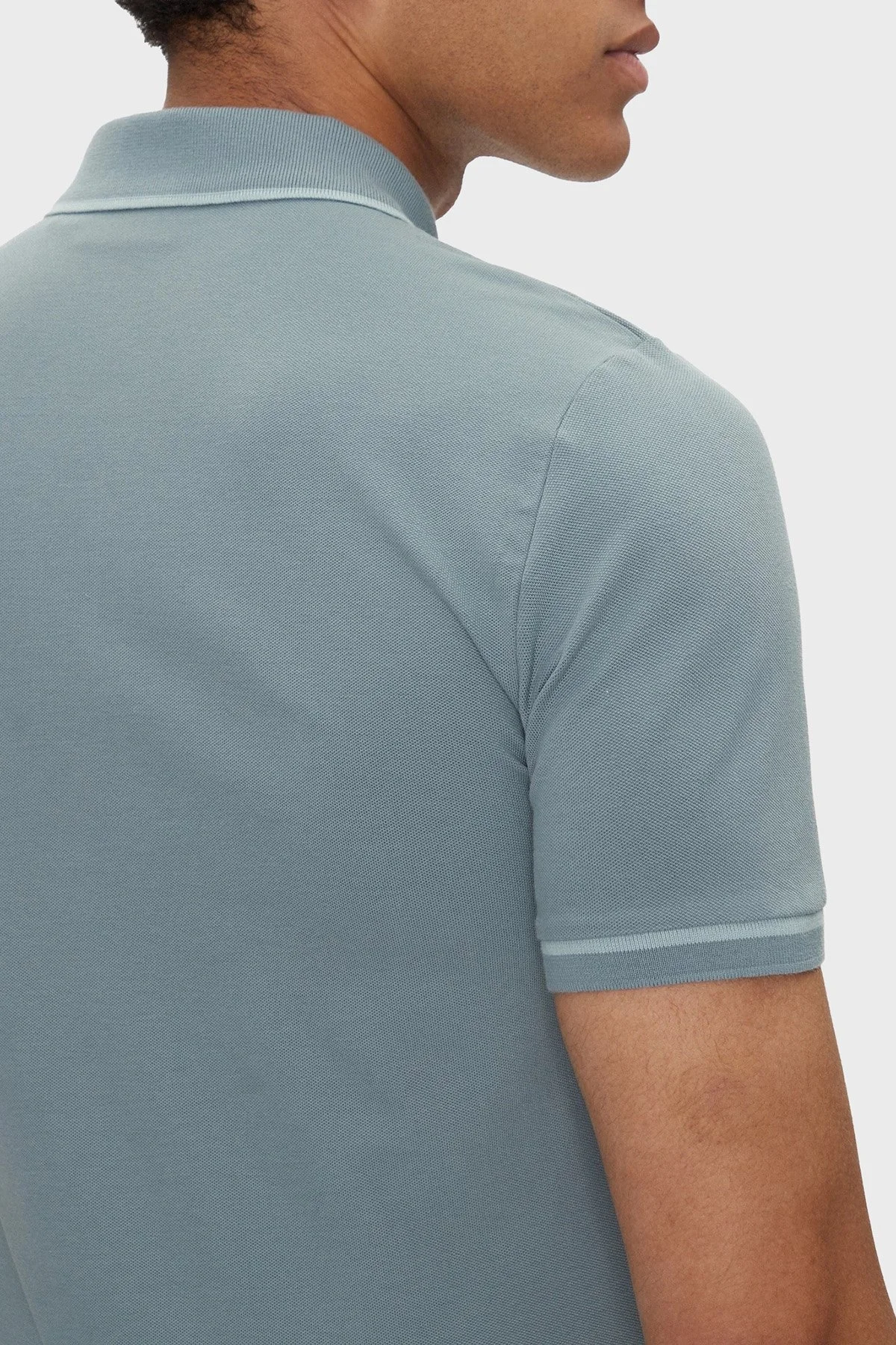 Calvin Klein Pamuklu Slim Fit Düğmeli Yaka Polo T Shirt J30J315603CKM Erkek Polo Yaka T Shirt J30J315603 CKM AÇIK MAVİ - 10