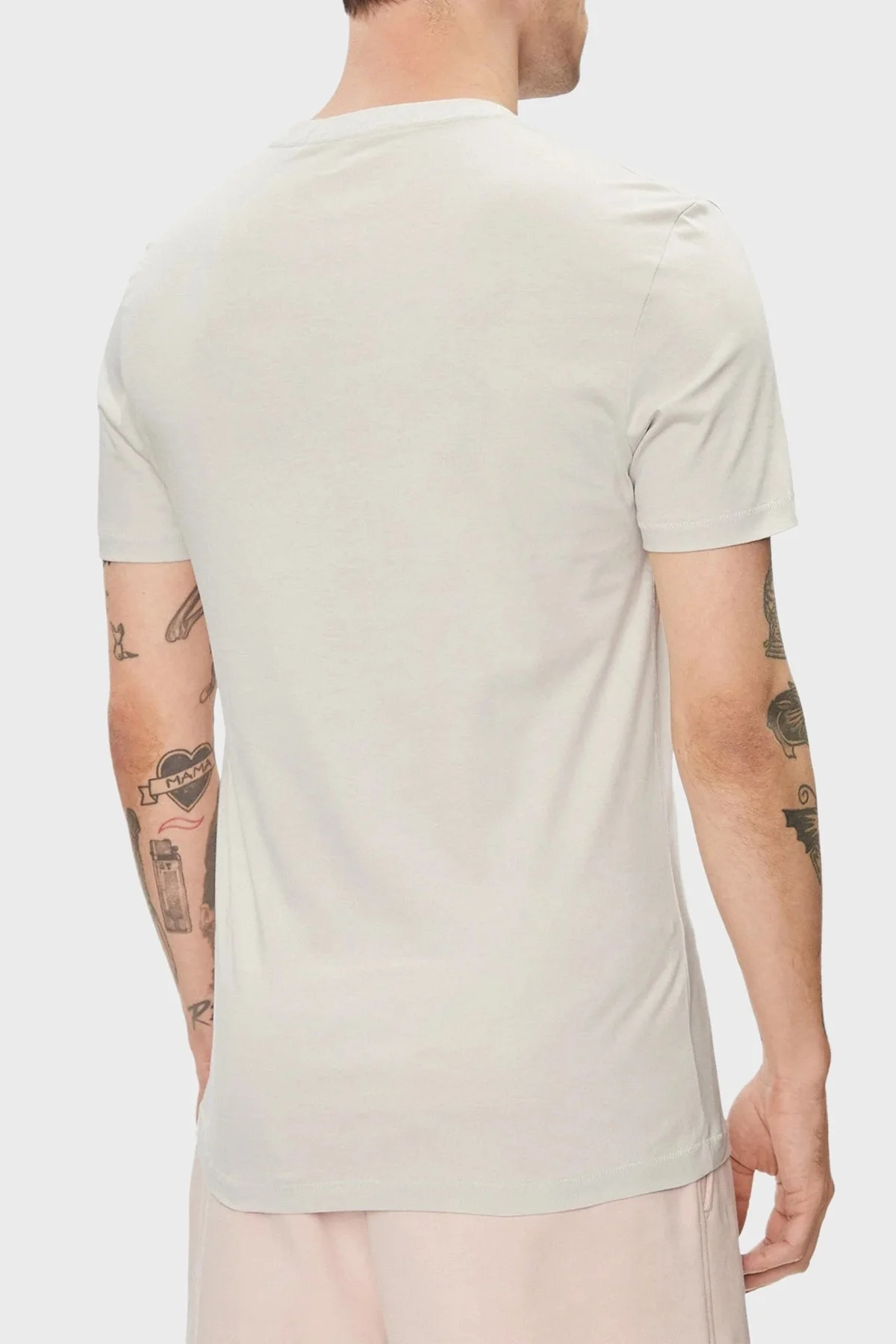 Calvin Klein Pamuklu Slim Fit J30J320806PC8 Erkek T Shirt J30J320806 PC8 AÇIK GRİ - 2