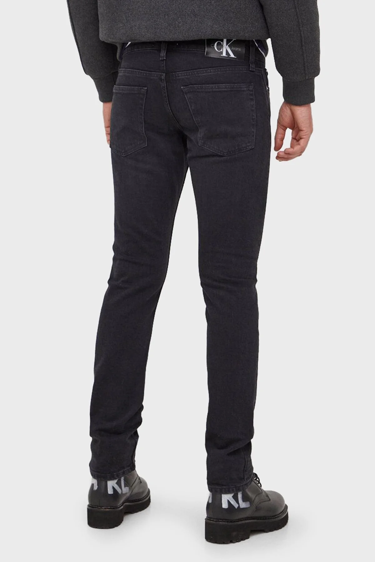 Calvin Klein Pamuklu Slim Fit Jeans J30J3241921BY Erkek Kot Pantolon J30J324192 1BY SİYAH - 3