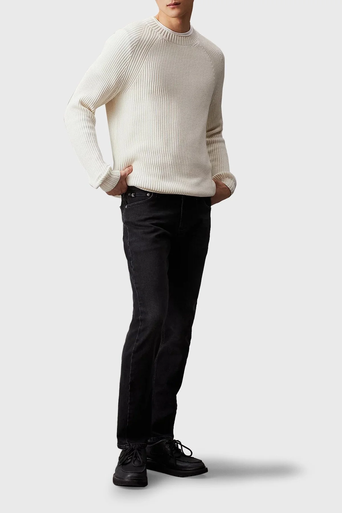 Calvin Klein Pamuklu Slim Fit Jeans J30J3263061BY Erkek Kot Pantolon J30J326306 1BY SİYAH - 3