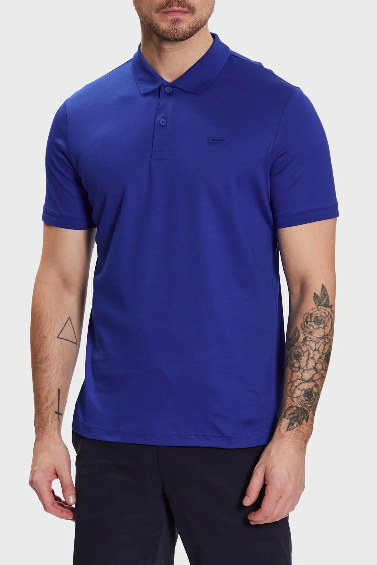 Calvin Klein Pamuklu Slim Fit K10K111657C85 Erkek Polo T Shirt K10K111657 C85 SAKS - 1