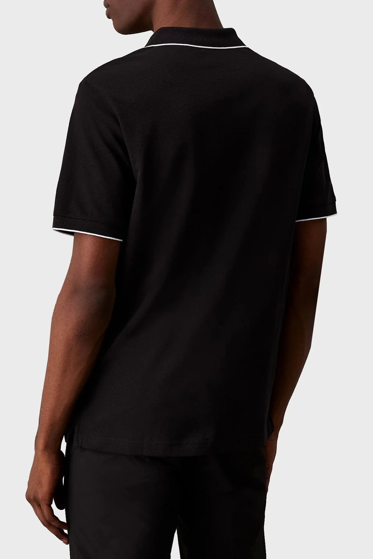 Calvin Klein Pamuklu Slim Fit K10K112751BEH Erkek Polo Yaka T Shirt K10K112751 BEH SİYAH - 11