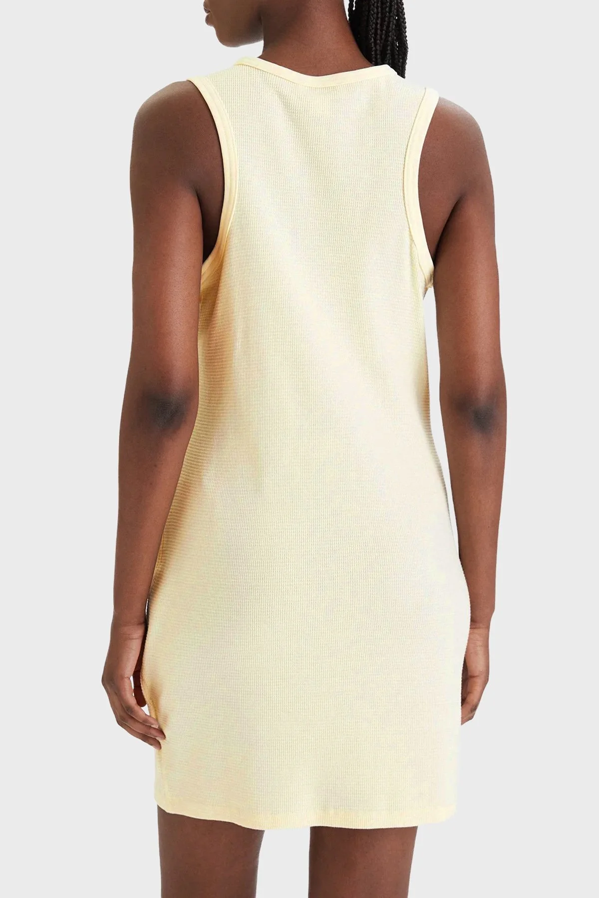 Calvin Klein Pamuklu Slim Fit Logolu Mini LV047F235GZRK Kadın Elbise LV047F235G ZRK SARI - 3