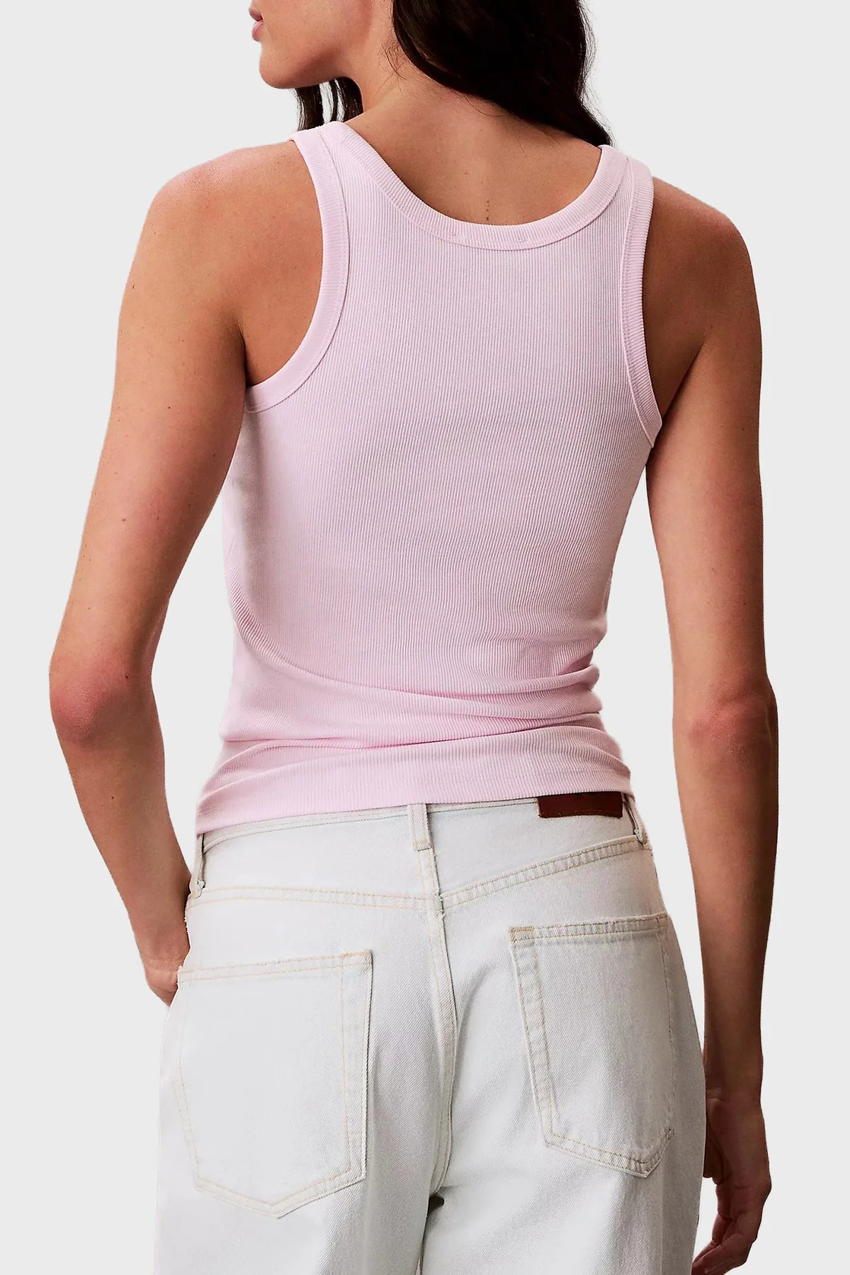 Calvin Klein Pamuklu Slim Fit Logolu Yuvarlak Yaka LV047F816G8Z6 Kadın Atlet LV047F816G 8Z6 PEMBE - 3