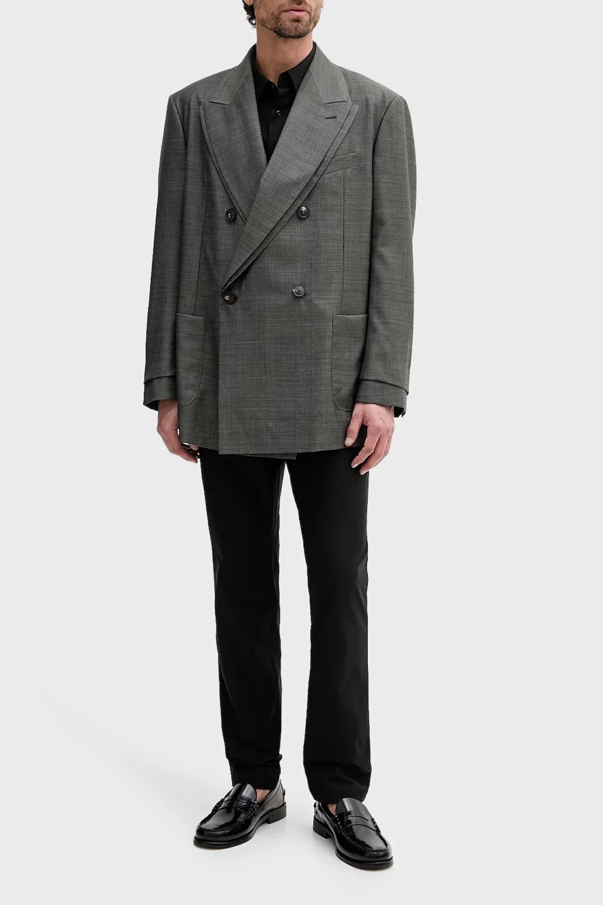 Calvin Klein Slim Fit Normal Bel Düz Paça LV04LB610GUB1 Erkek Pantolon LV04LB610G UB1 SİYAH - 5