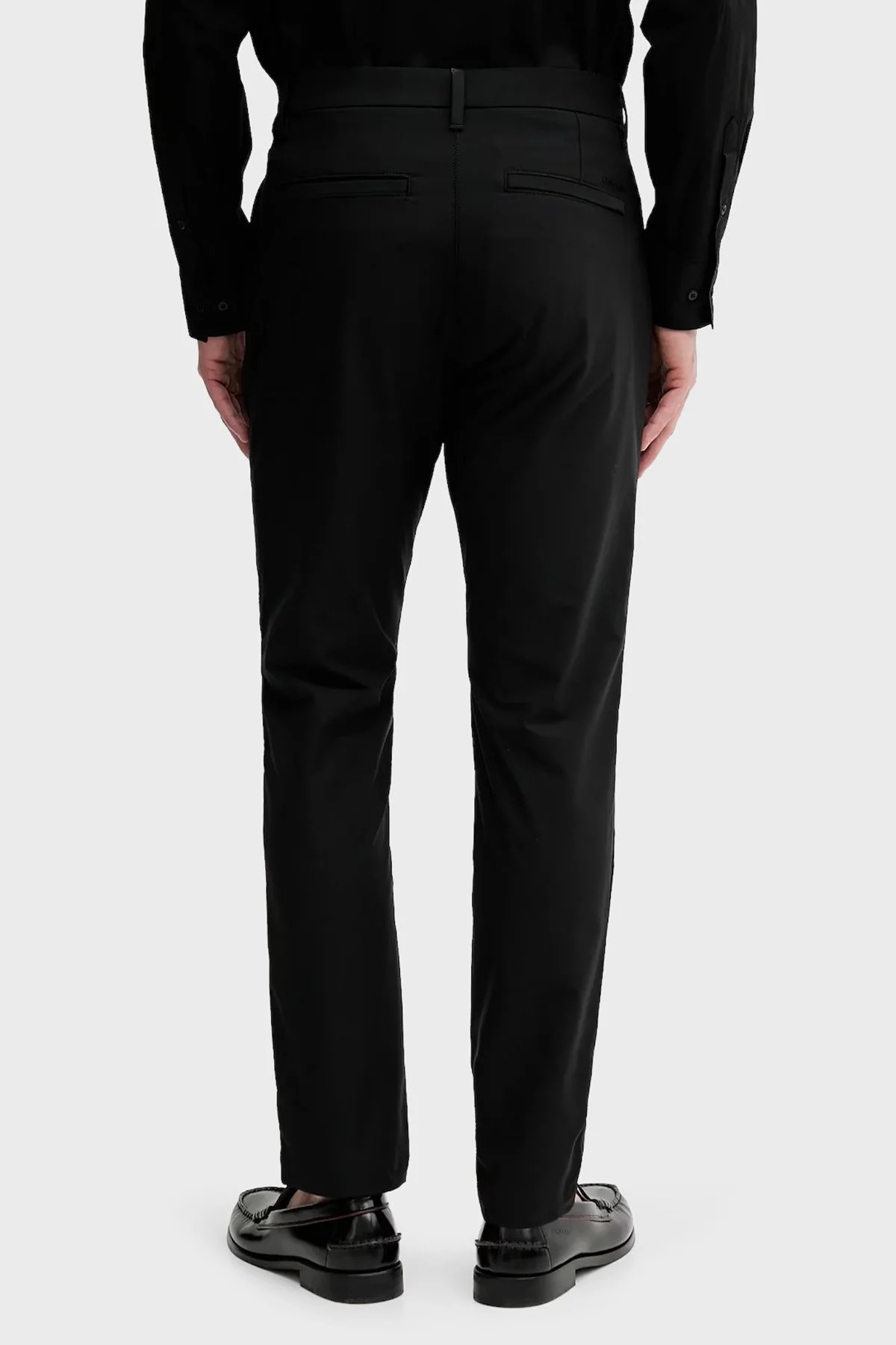 Calvin Klein Slim Fit Normal Bel Düz Paça LV04LB610GUB1 Erkek Pantolon LV04LB610G UB1 SİYAH - 6
