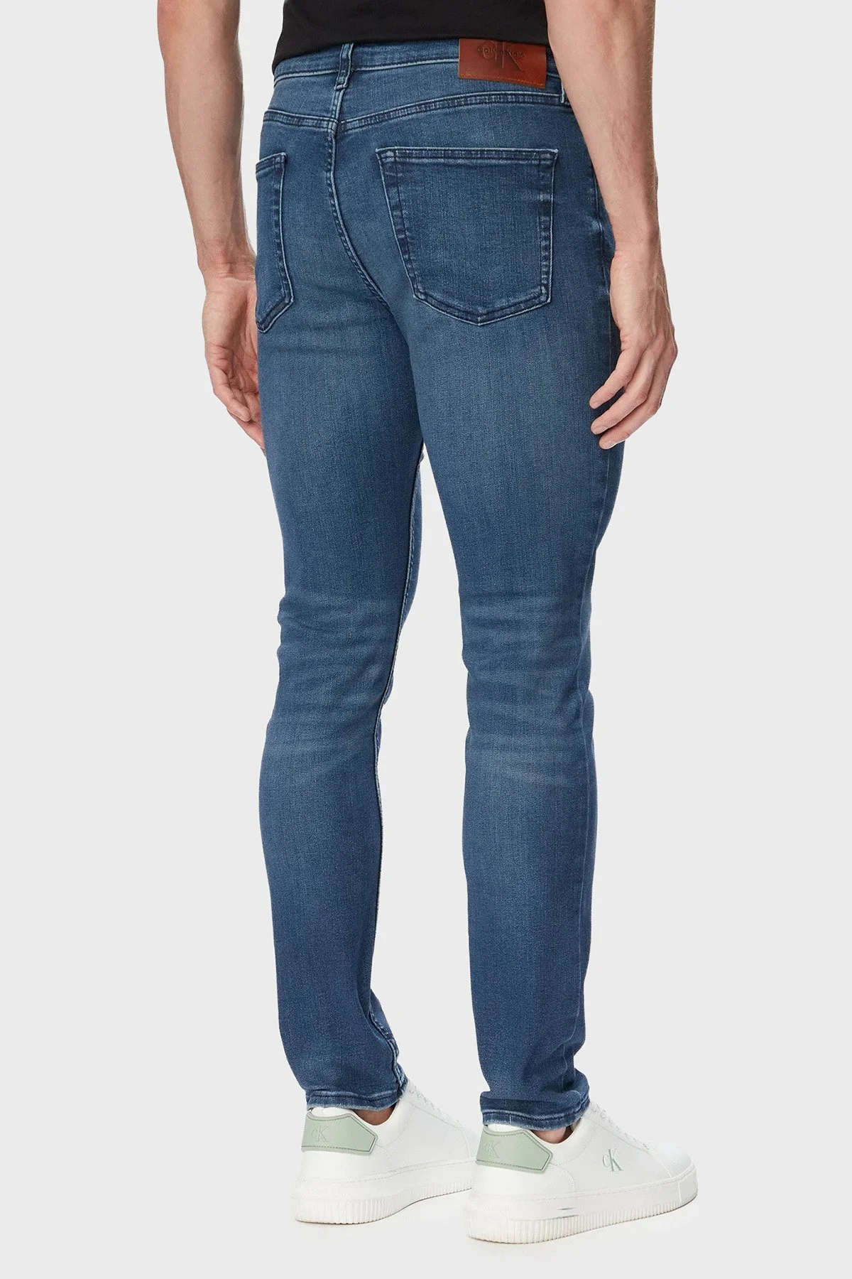 Calvin Klein Pamuklu Slim Fit Normal Bel Jeans LV04RG794GXHM Erkek Kot Pantolon LV04RG794G XHM MAVİ - 3