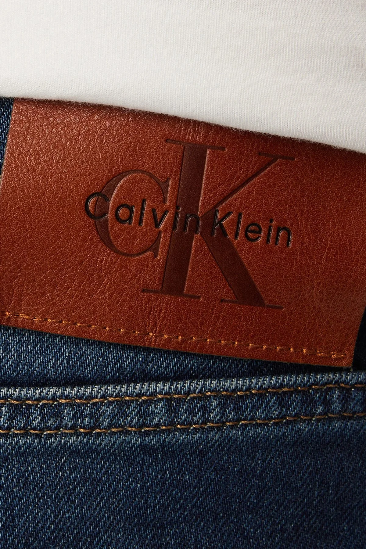 Calvin Klein Pamuklu Slim Fit Normal Bel Jeans LV04RG900G4G5 Erkek Kot Pantolon LV04RG900G 4G5 LACİVERT - 5