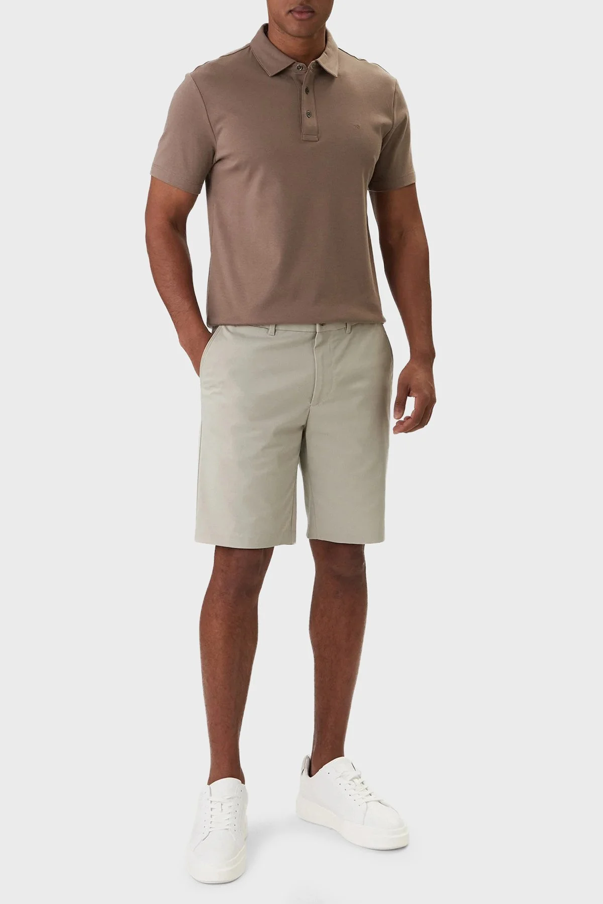 Calvin Klein Pamuklu Slim Fit Normal Bel LV04LF622G2F3 Erkek Short LV04LF622G 2F3 BEJ - 2