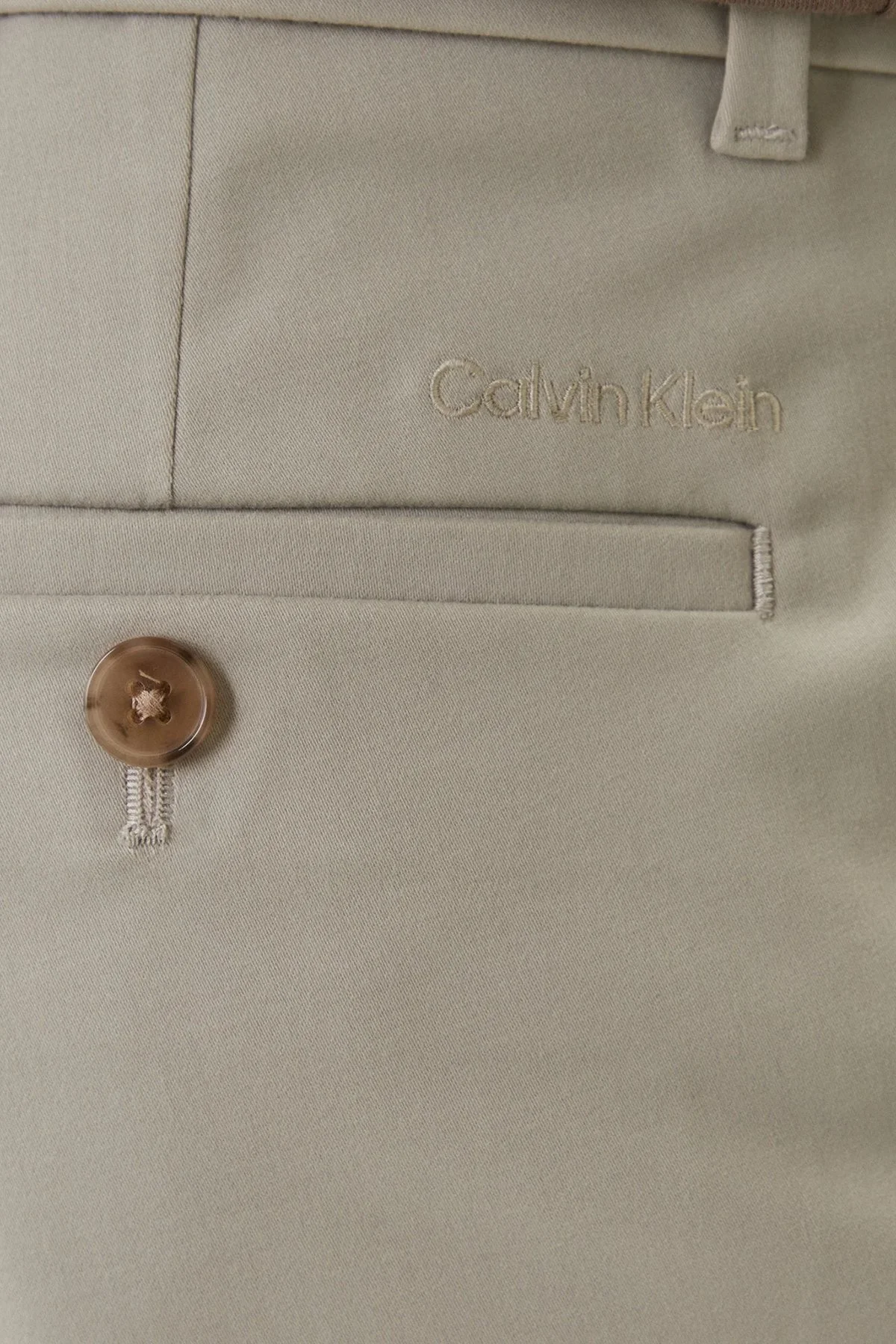 Calvin Klein Pamuklu Slim Fit Normal Bel LV04LF622G2F3 Erkek Short LV04LF622G 2F3 BEJ - 5