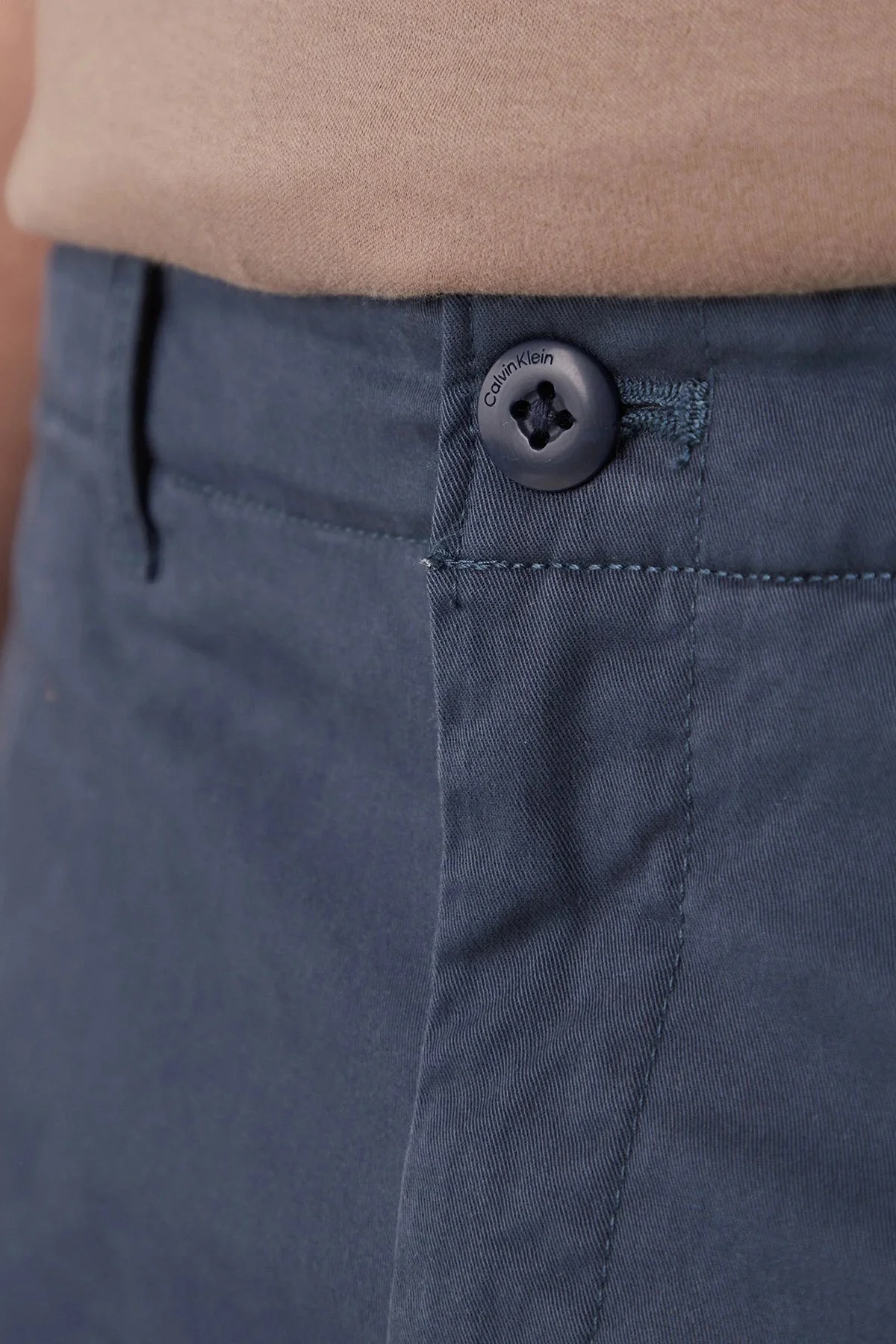 Calvin Klein Pamuklu Slim Fit Normal Bel LV04RF618GPPK Erkek Pantolon LV04RF618G PPK LACİVERT - 4