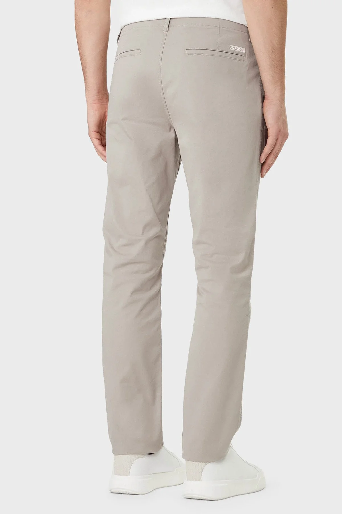 Calvin Klein Pamuklu Slim Fit Normal Bel LV04RF618GRAK Erkek Pantolon LV04RF618G RAK BEJ - 3