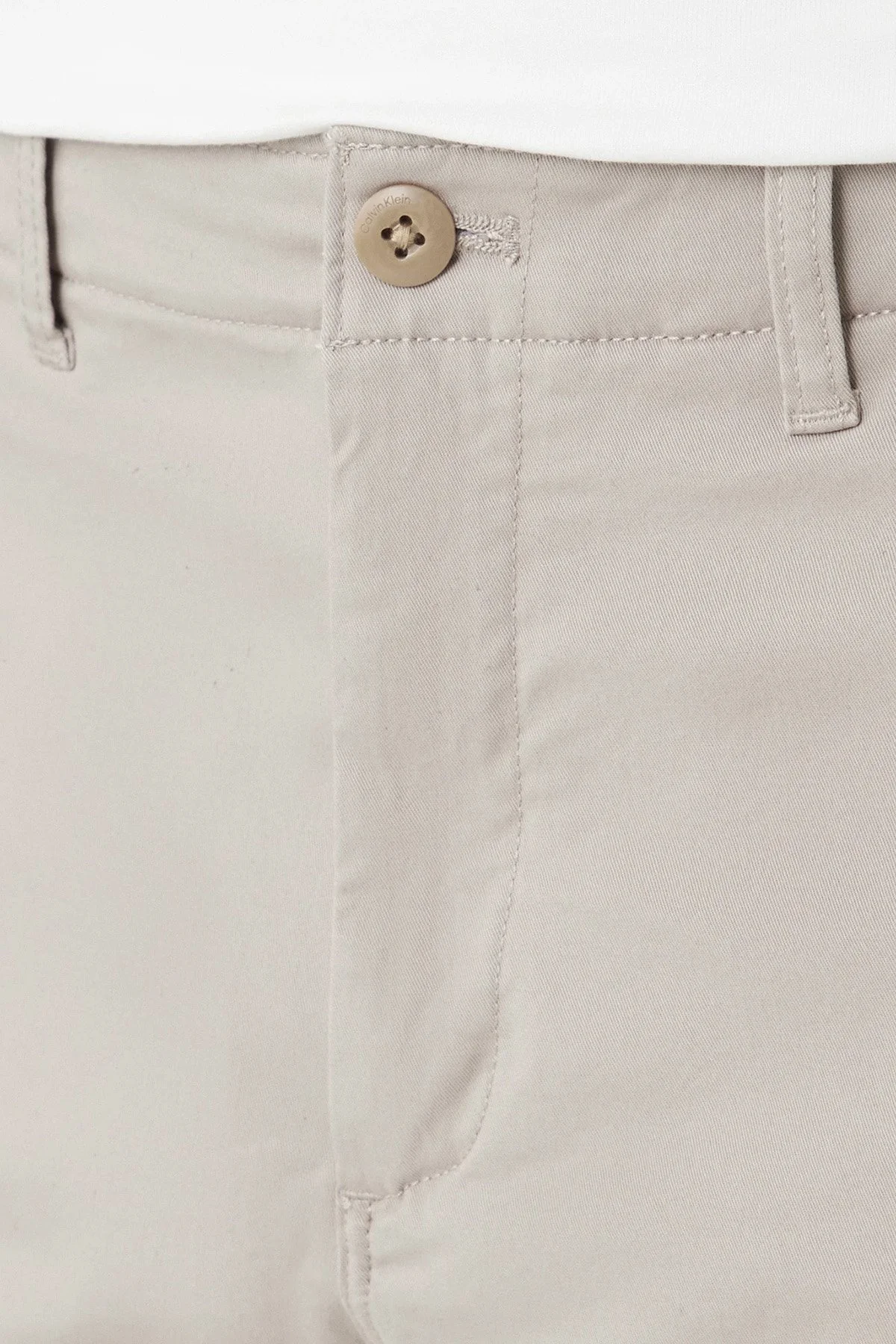 Calvin Klein Pamuklu Slim Fit Normal Bel LV04RF618GRAK Erkek Pantolon LV04RF618G RAK BEJ - 4