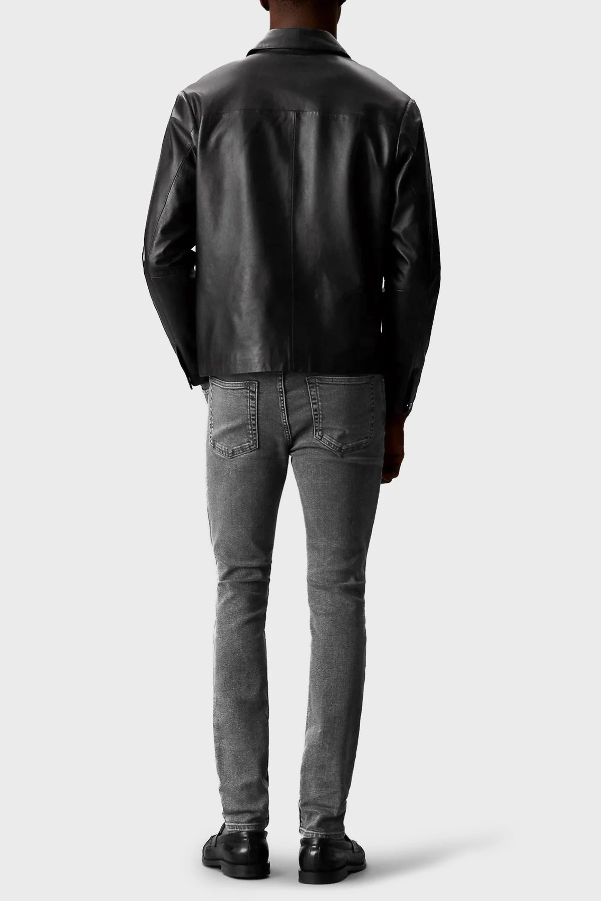 Calvin Klein Pamuklu Slim Fit Normal Bel LV04RF935G3YG Erkek Kot Pantolon LV04RF935G 3YG ANTRASİT - 3