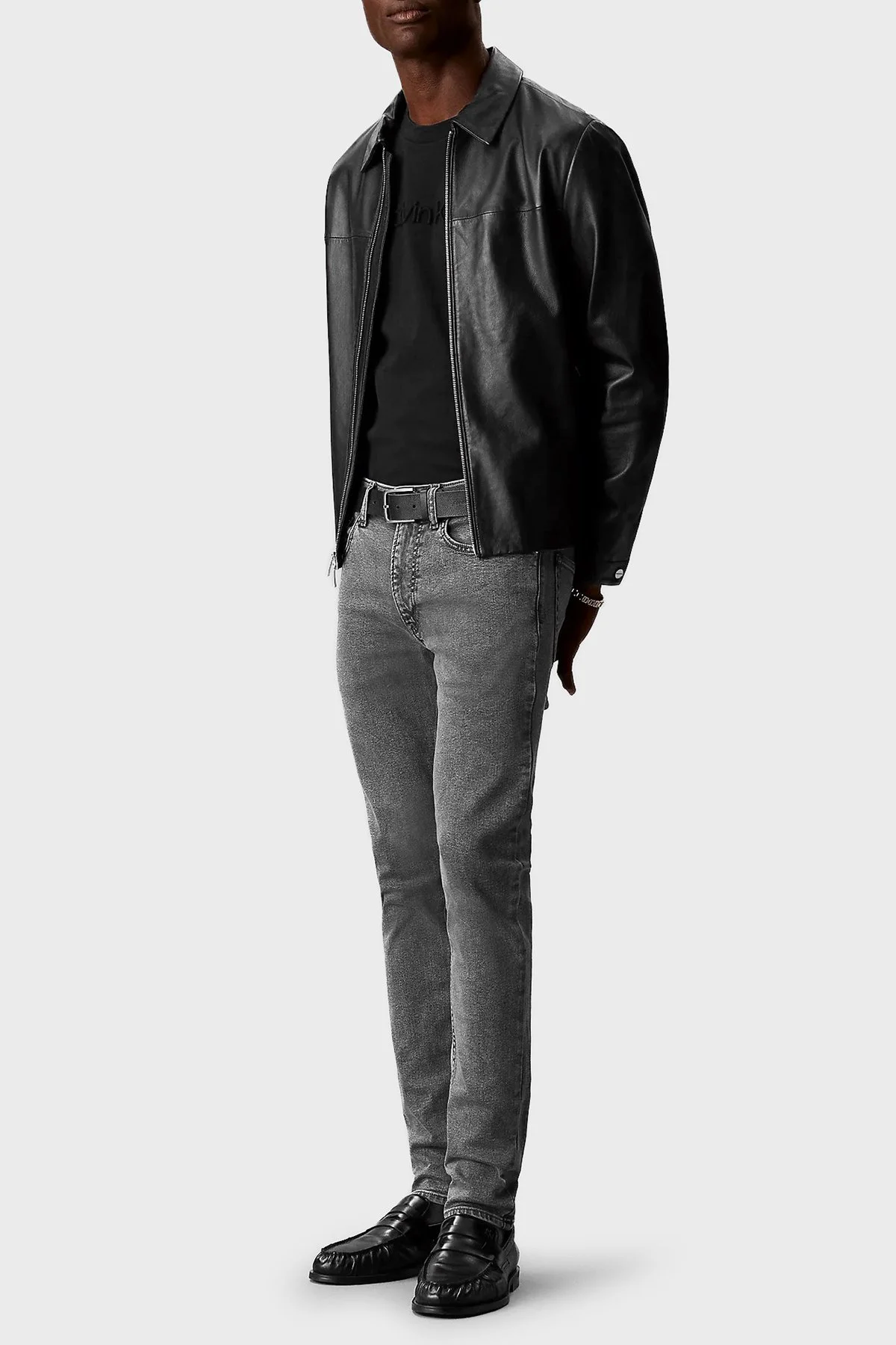 Calvin Klein Pamuklu Slim Fit Normal Bel LV04RF935G3YG Erkek Kot Pantolon LV04RF935G 3YG ANTRASİT - 4