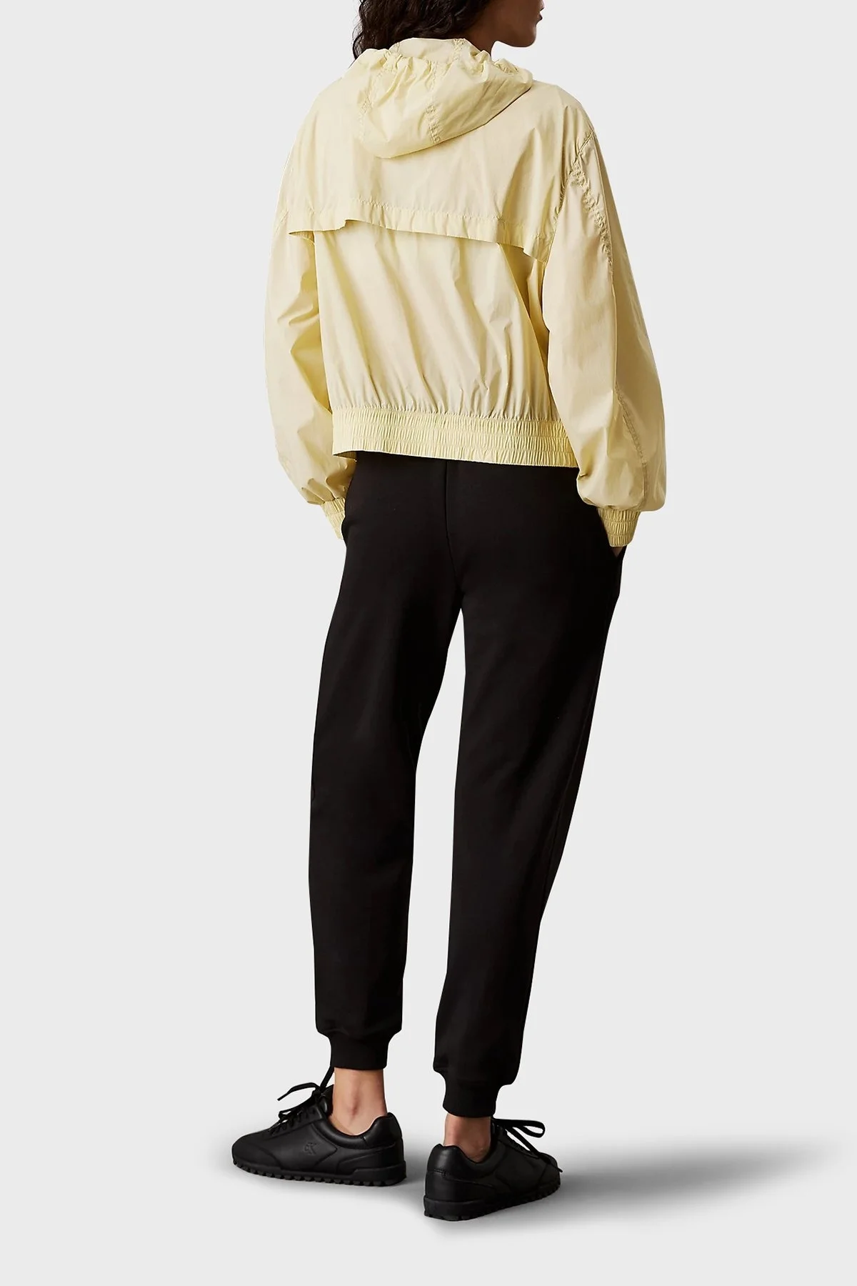 Calvin Klein Pamuklu Slim Fit Normal Bel Ribanalı Paça J20J225354BEH Bayan Pantolon J20J225354 BEH SİYAH - 6