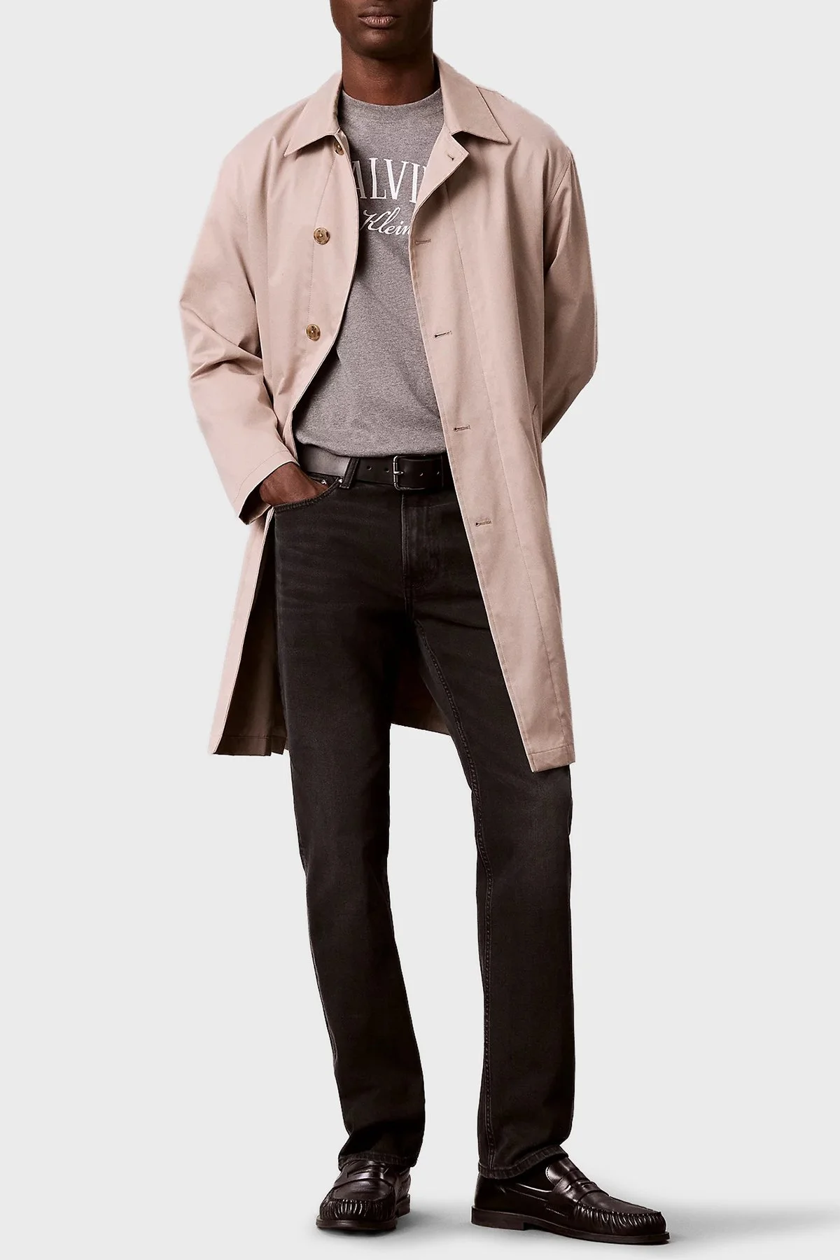 Calvin Klein Pamuklu Slim Fit Orta Bel Dar Paça Jeans LV04RH706G7ZW Erkek Kot Pantolon LV04RH706G 7ZW Siyah - 2
