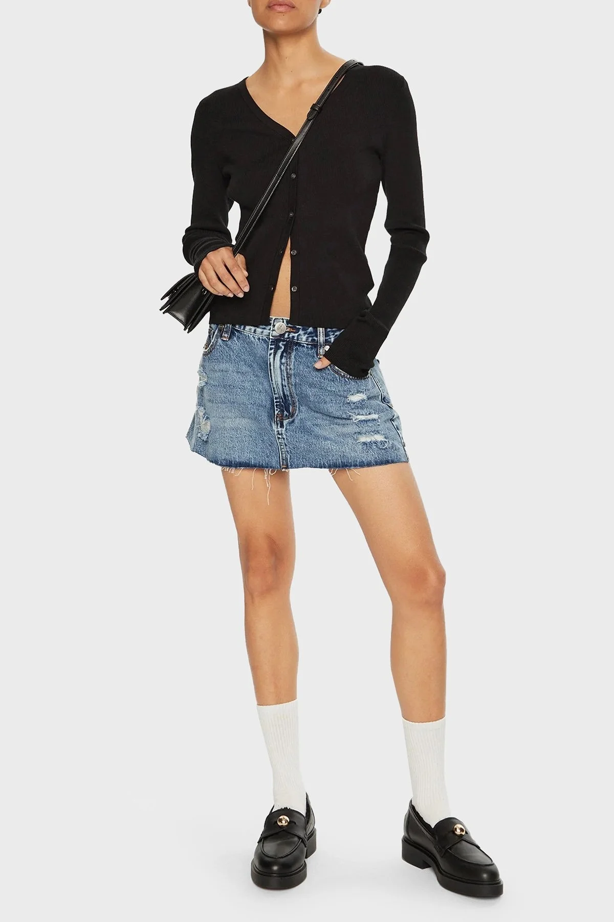 Calvin Klein Pamuklu Slim Fit Yumuşak Dokulu V Yaka J20J224239BEH Bayan Hırka J20J224239 BEH SİYAH - 2