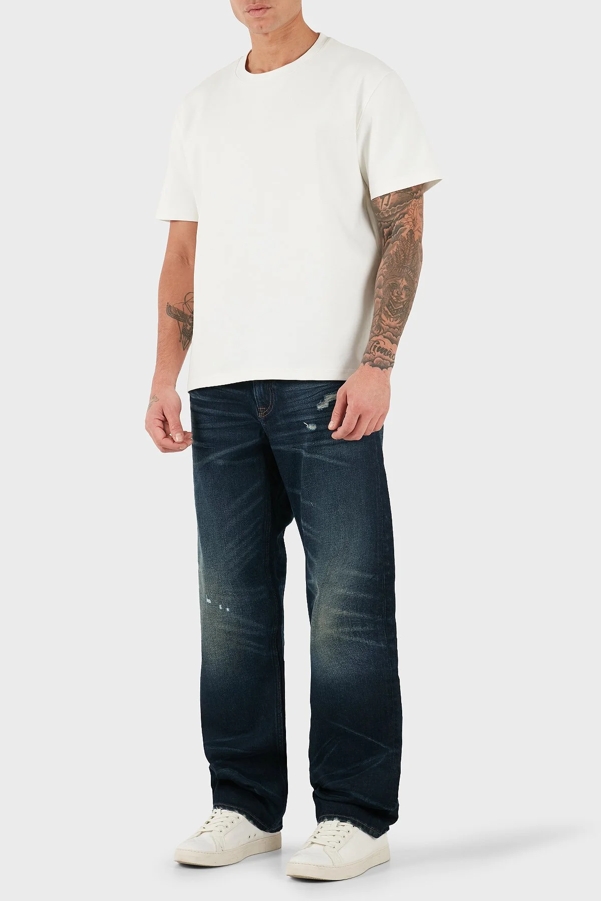 Calvin Klein Pamuklu Straight Fit Normal Bel Düz Paça Jeans LV04RD723GZYC Erkek Kot Pantolon LV04RD723G ZYC LACİVERT - 2