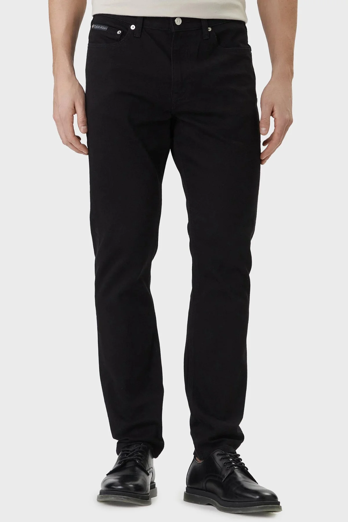 Calvin Klein Pamuklu Straight Fit Normal Jeans LV04RF740GJW4 Erkek Kot Pantolon LV04RF740G JW4 SİYAH - 1