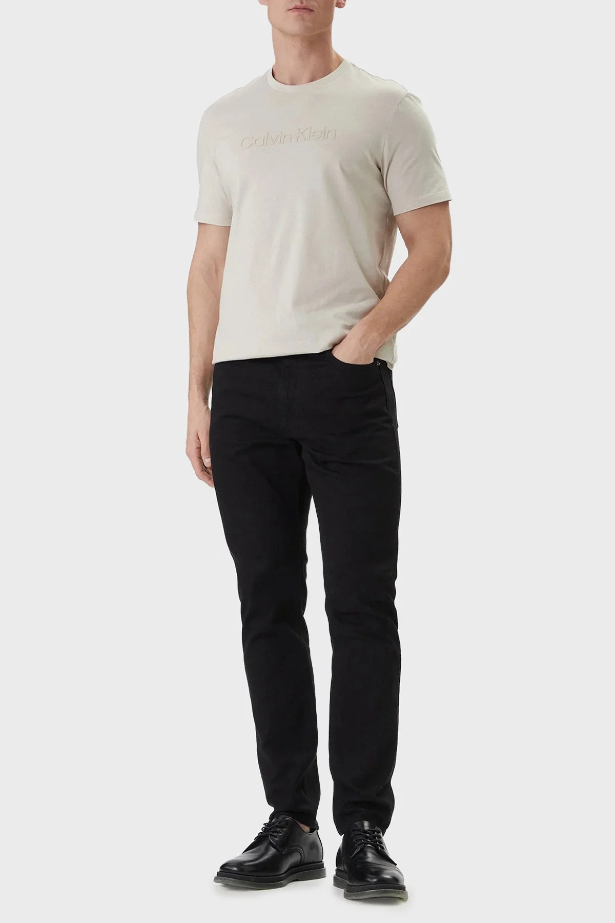 Calvin Klein Pamuklu Straight Fit Normal Jeans LV04RF740GJW4 Erkek Kot Pantolon LV04RF740G JW4 SİYAH - 2