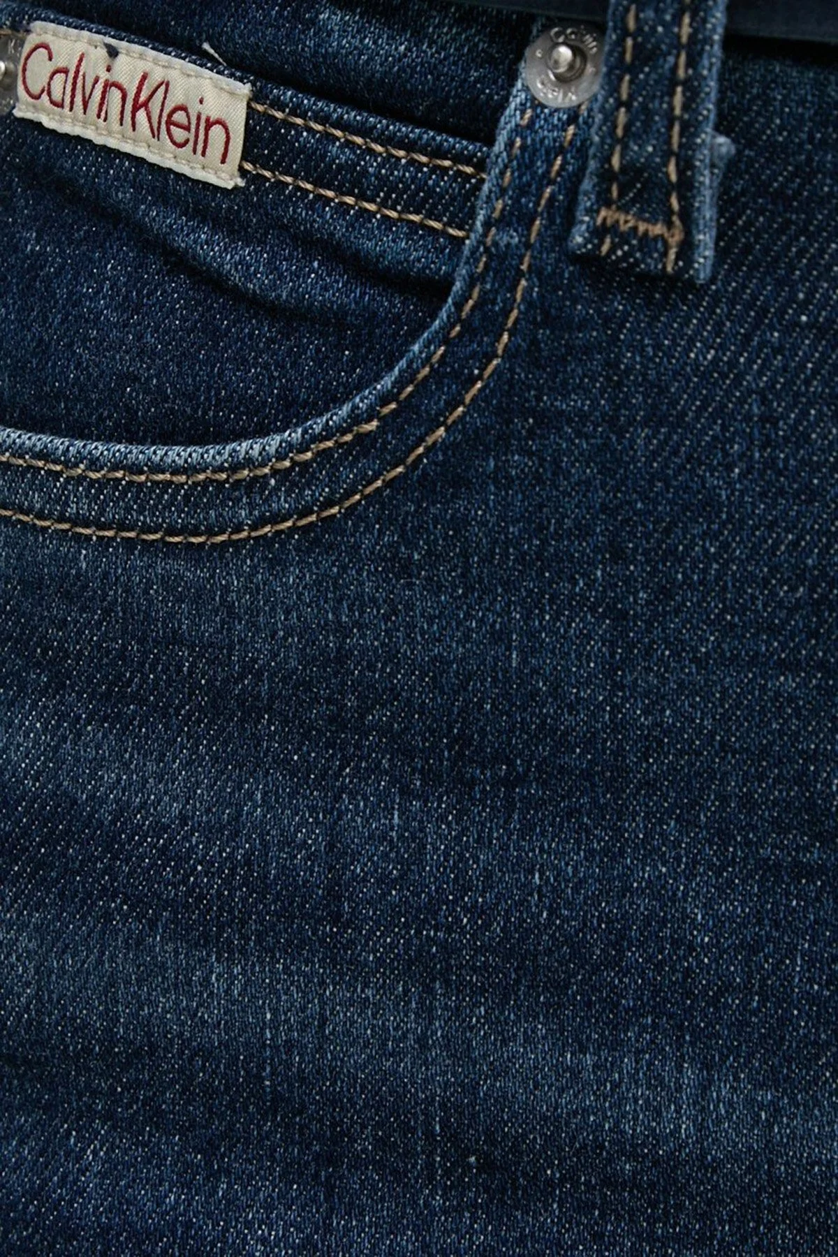 Calvin Klein Pamuklu Süper Skinny Fit Yüksek Bel Jeans J20J2249161BJ Bayan Kot Pantolon J20J224916 1BJ LACİVERT - 7