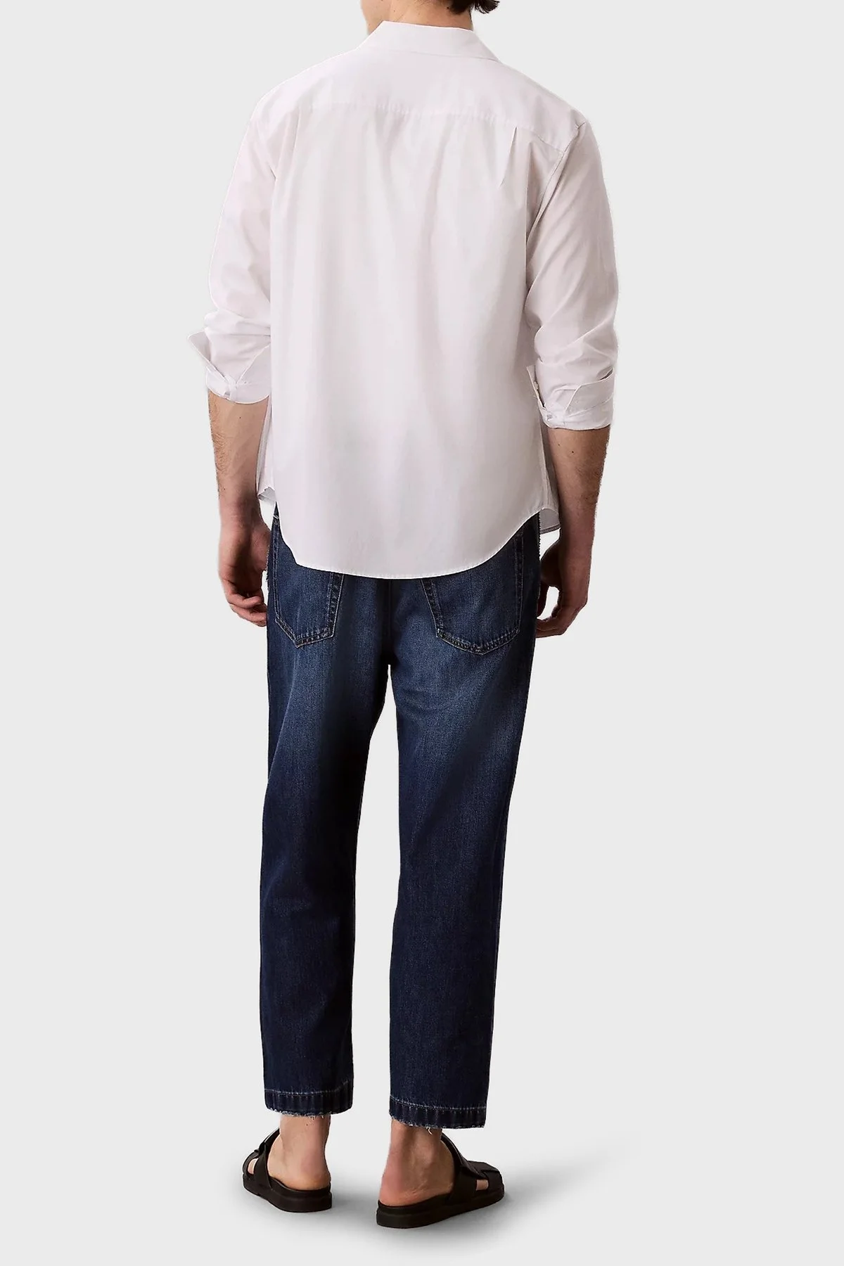 Calvin Klein Pamuklu Tapered Fit Yüksek Bel Jeans LV04RC740GX87 Erkek Kot Pantolon LV04RC740G X87 LACİVERT - 2