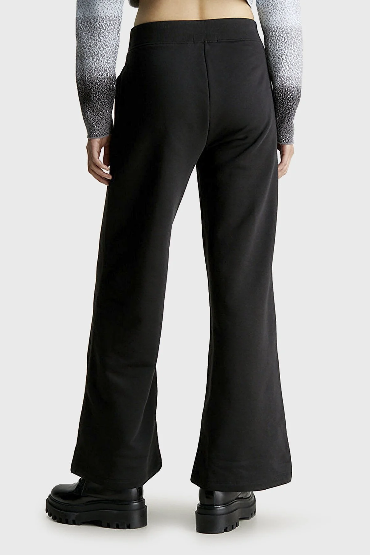 Calvin Klein Pamuklu Yüksek Bel Relaxed Fit Spor J20J222597BEH Bayan Pantolon J20J222597 BEH SİYAH - 3