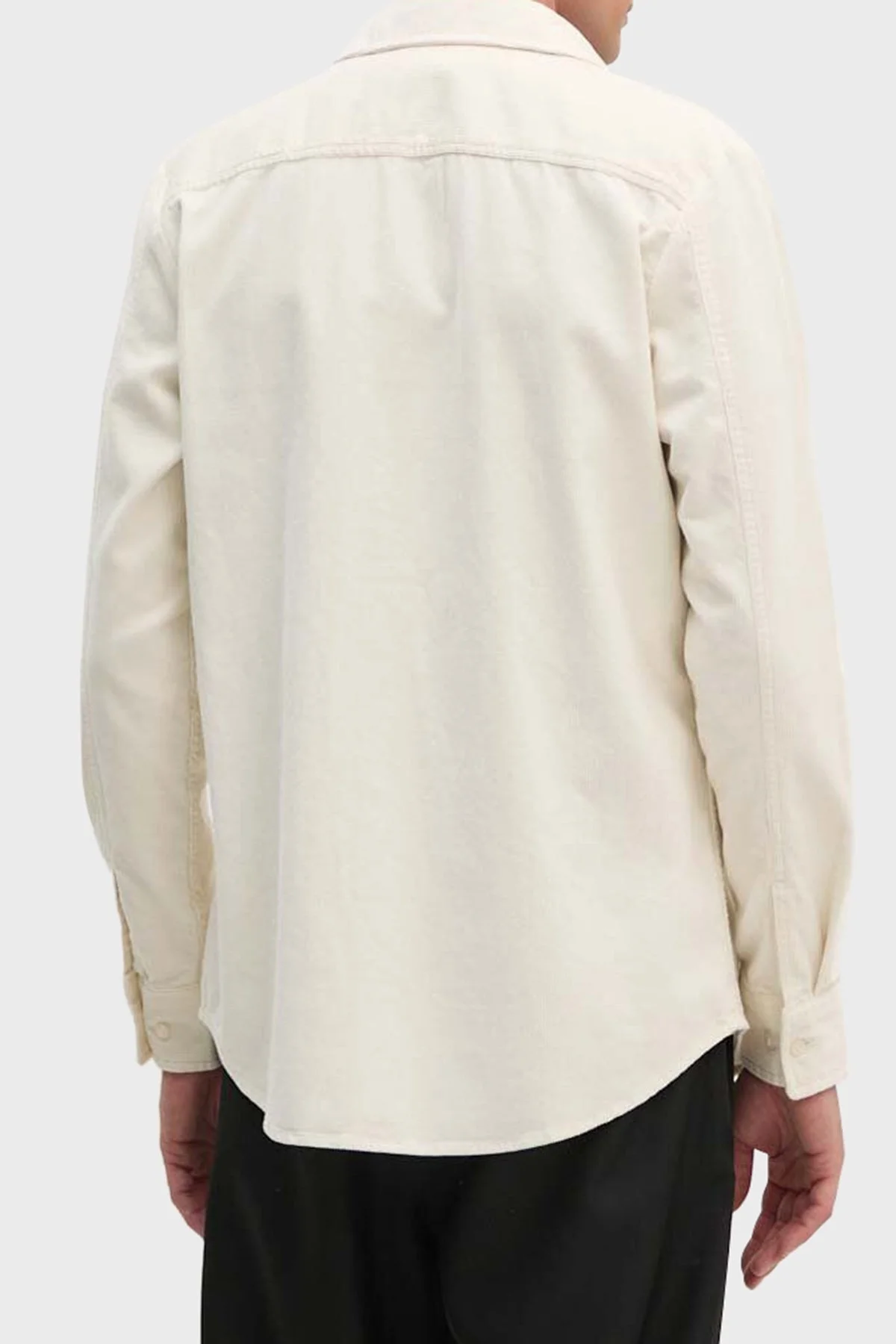 Calvin Klein Pamuklu Yumuşak Dokulu Kadife J30J326188YBI Erkek Gömlek J30J326188 YBI BEYAZ - 2