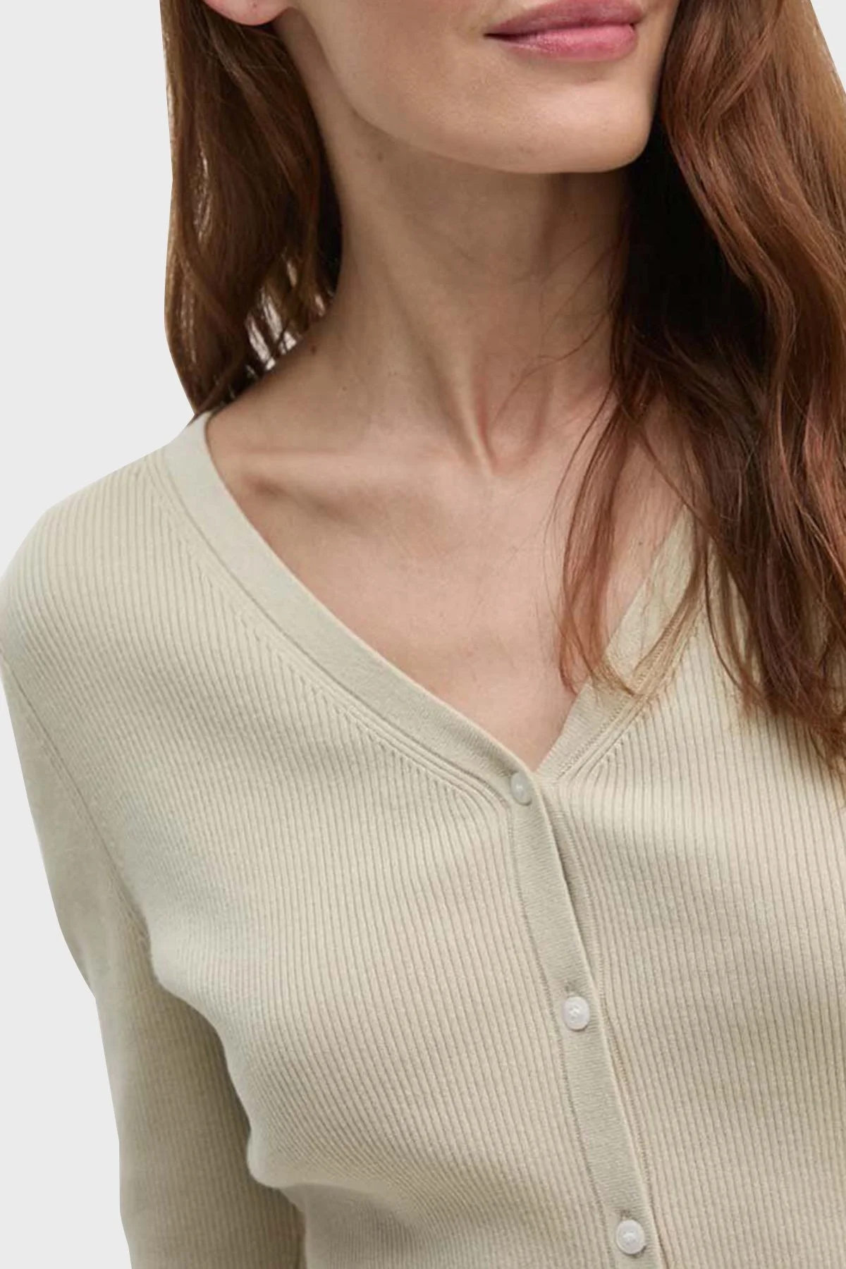 Calvin Klein Pamuklu Yumuşak Dokulu Logolu J20J224239PD7 Bayan Hırka J20J224239 PD7 BEJ - 9