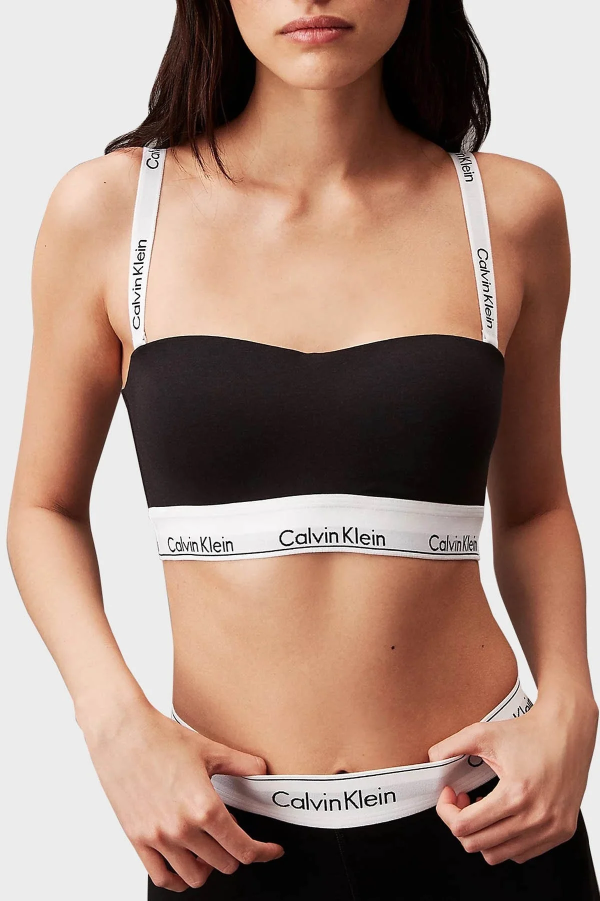 Calvin Klein Pamuklu Yumuşak Kulplu 000QF7628EUB1 Bayan Sütyen 000QF7628E UB1 SİYAH - 2