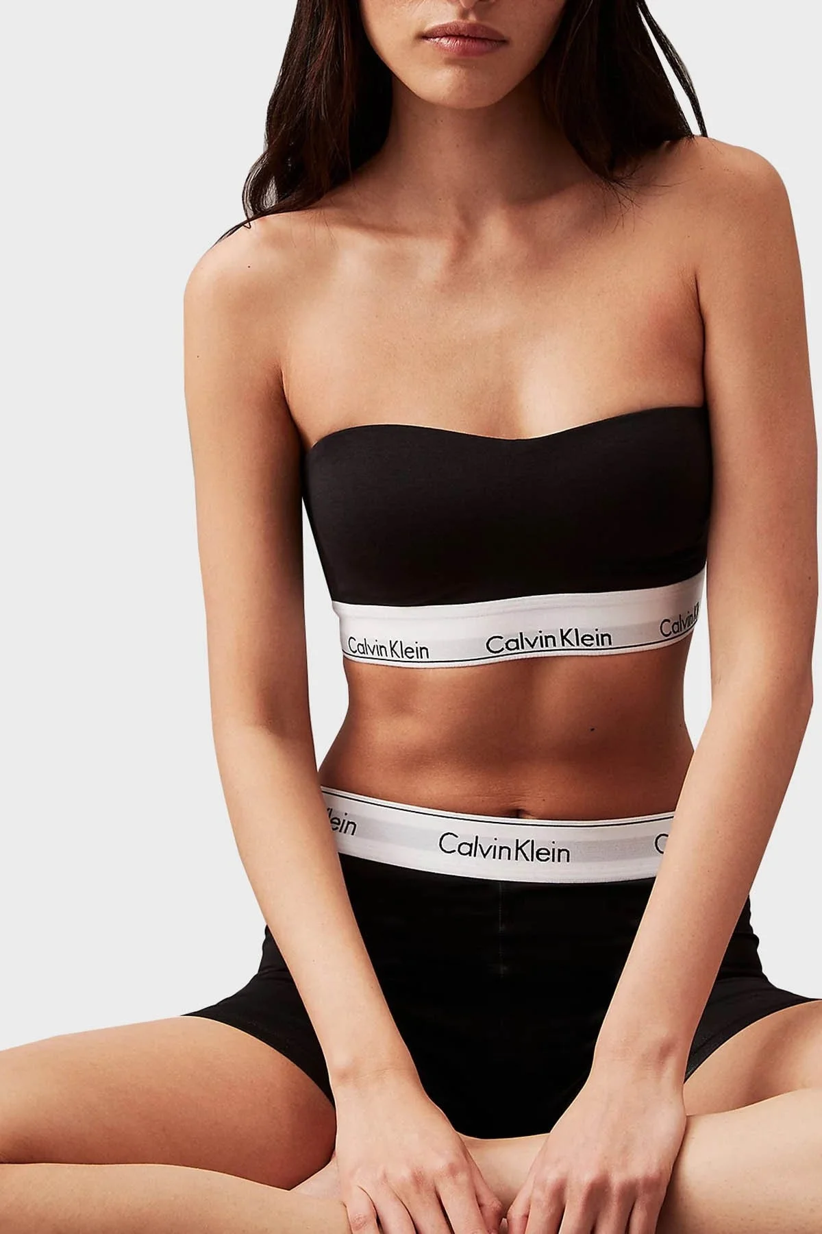 Calvin Klein Pamuklu Yumuşak Kulplu 000QF7628EUB1 Bayan Sütyen 000QF7628E UB1 SİYAH - 4