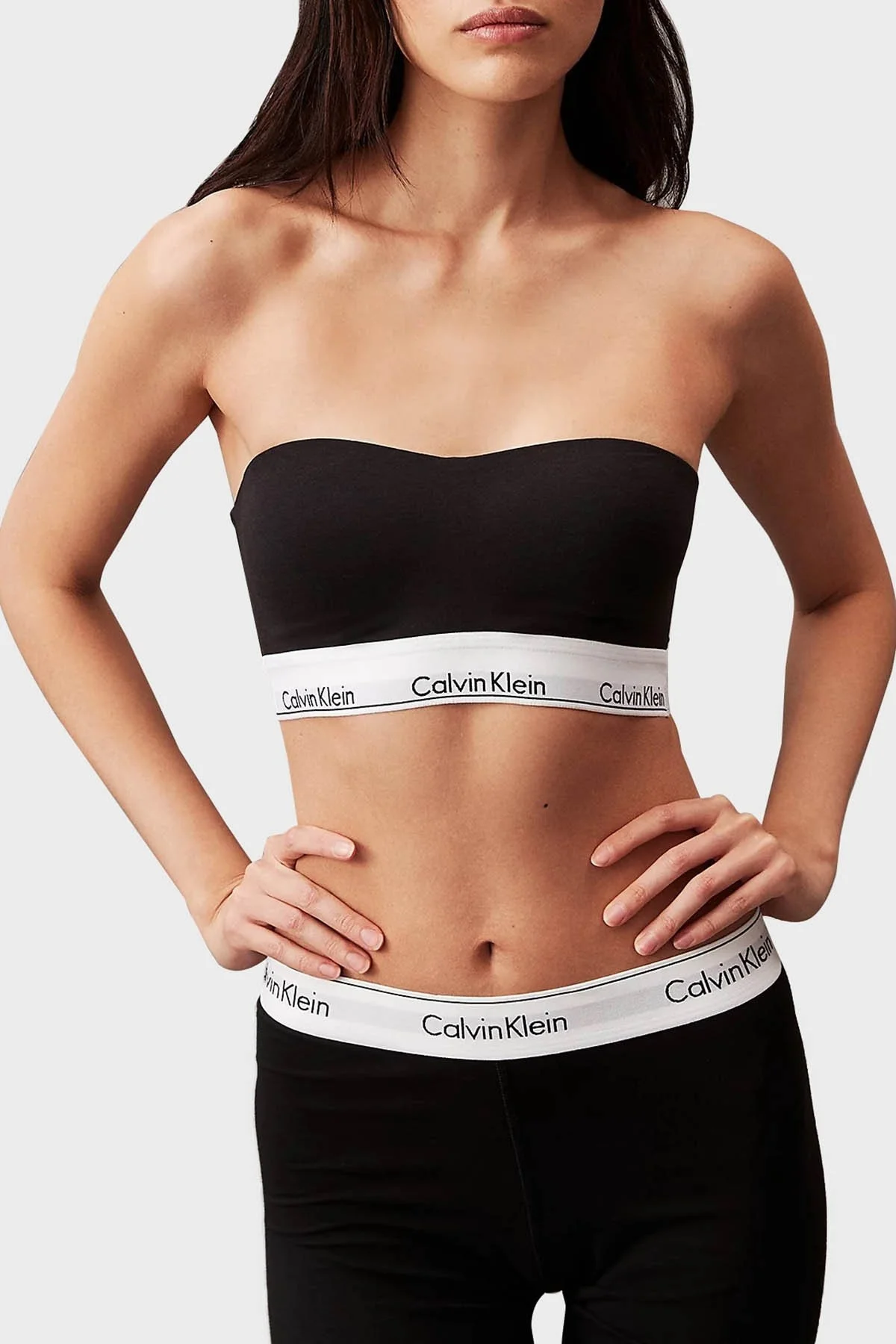 Calvin Klein Pamuklu Yumuşak Kulplu 000QF7628EUB1 Bayan Sütyen 000QF7628E UB1 SİYAH - 5