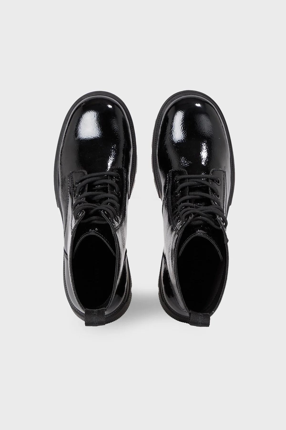 Calvin Klein Parlak Platform YW0YW012650GT Bayan Bot YW0YW01265 0GT SİYAH - 10