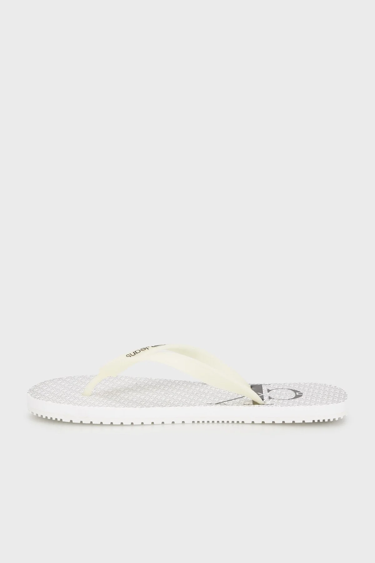 Calvin Klein Parmak Arası YM0YM0095201W Erkek Terlik YM0YM00952 01W BEYAZ-SİYAH - 2