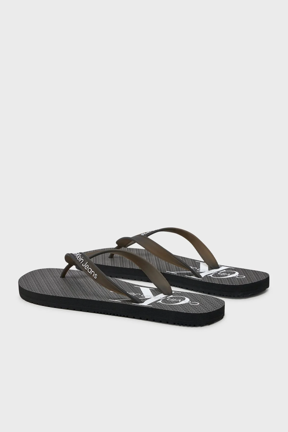 Calvin Klein Parmak Arası YM0YM009520GM Erkek Terlik YM0YM00952 0GM SİYAH-GRİ - 5