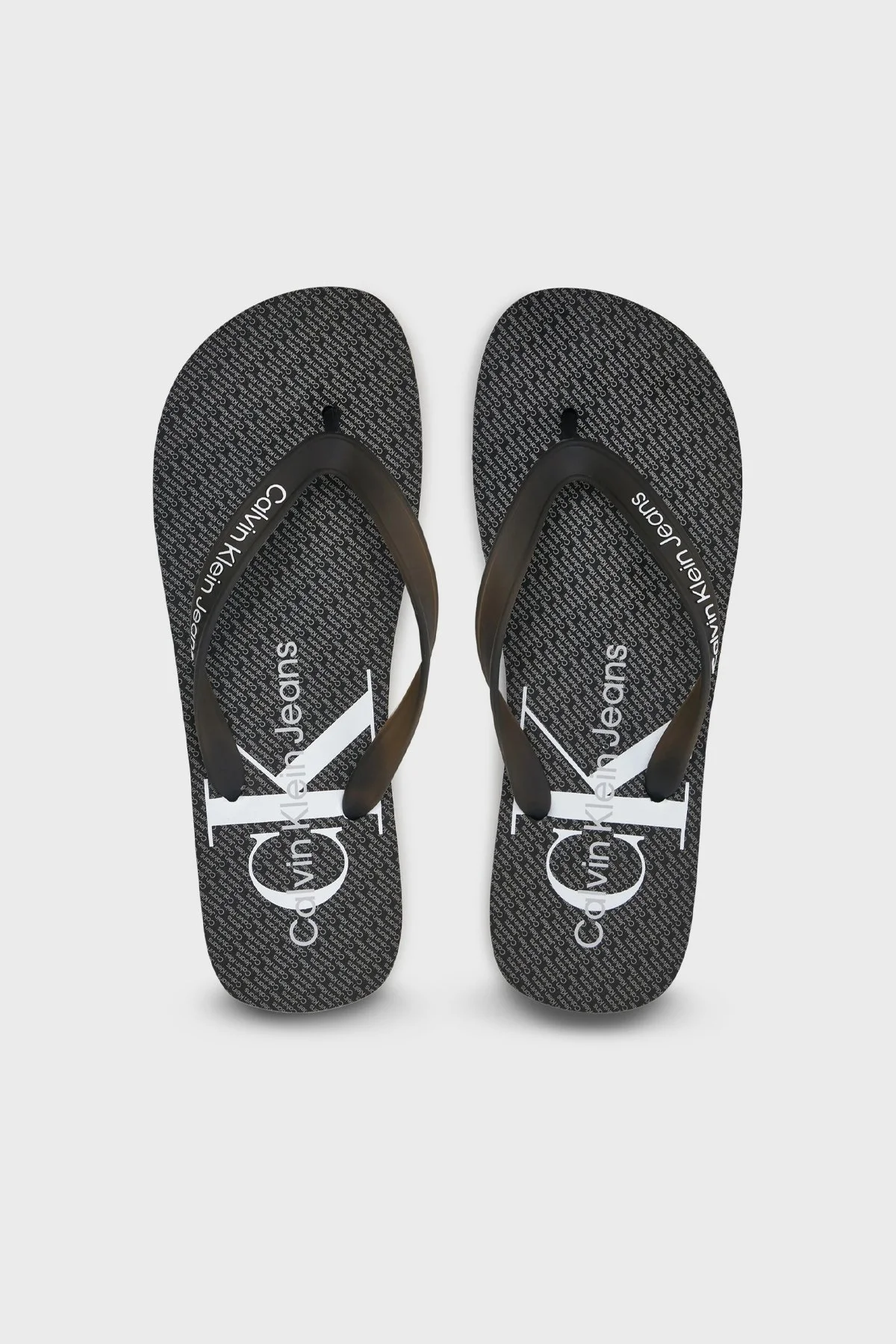 Calvin Klein Parmak Arası YM0YM009520GM Erkek Terlik YM0YM00952 0GM SİYAH-GRİ - 6