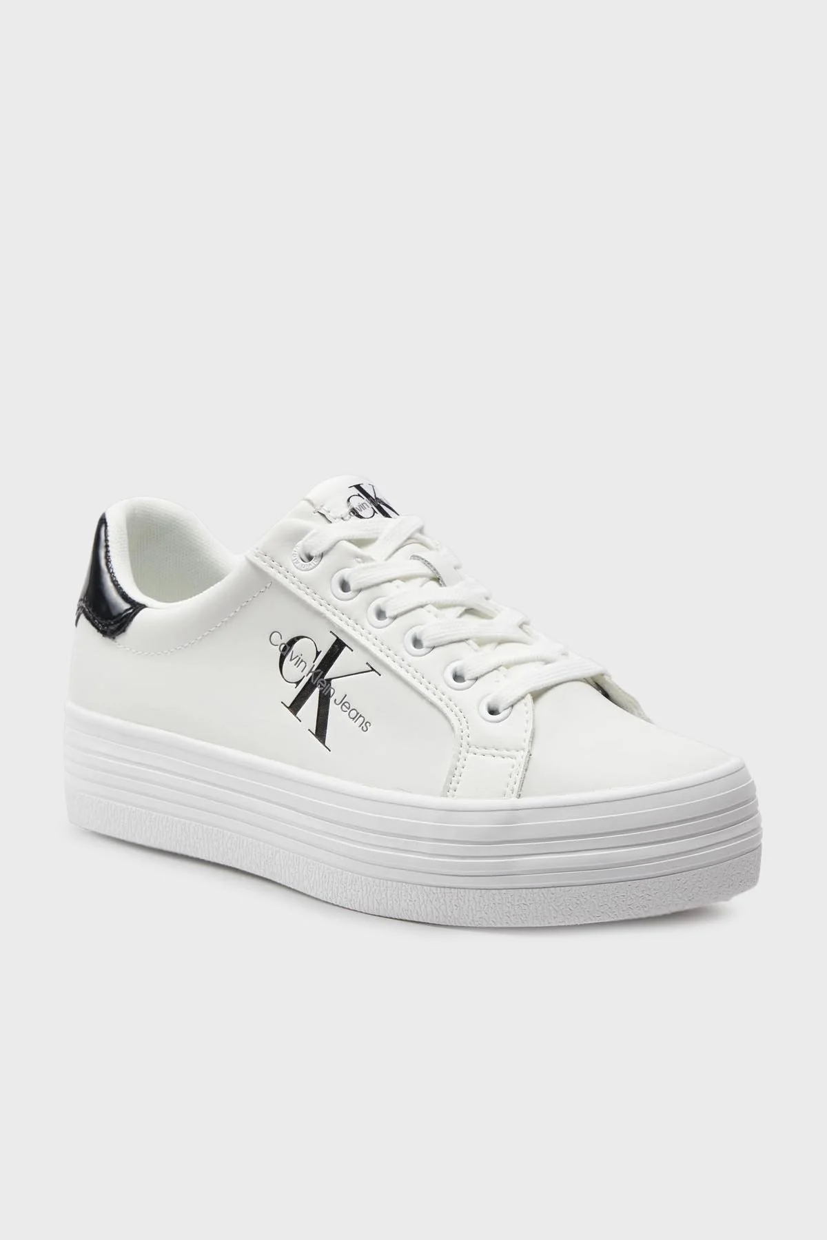 Calvin Klein Platform Sneaker YW0YW0139301W Bayan Ayakkabı YW0YW01393 01W BEYAZ-SİYAH - 2