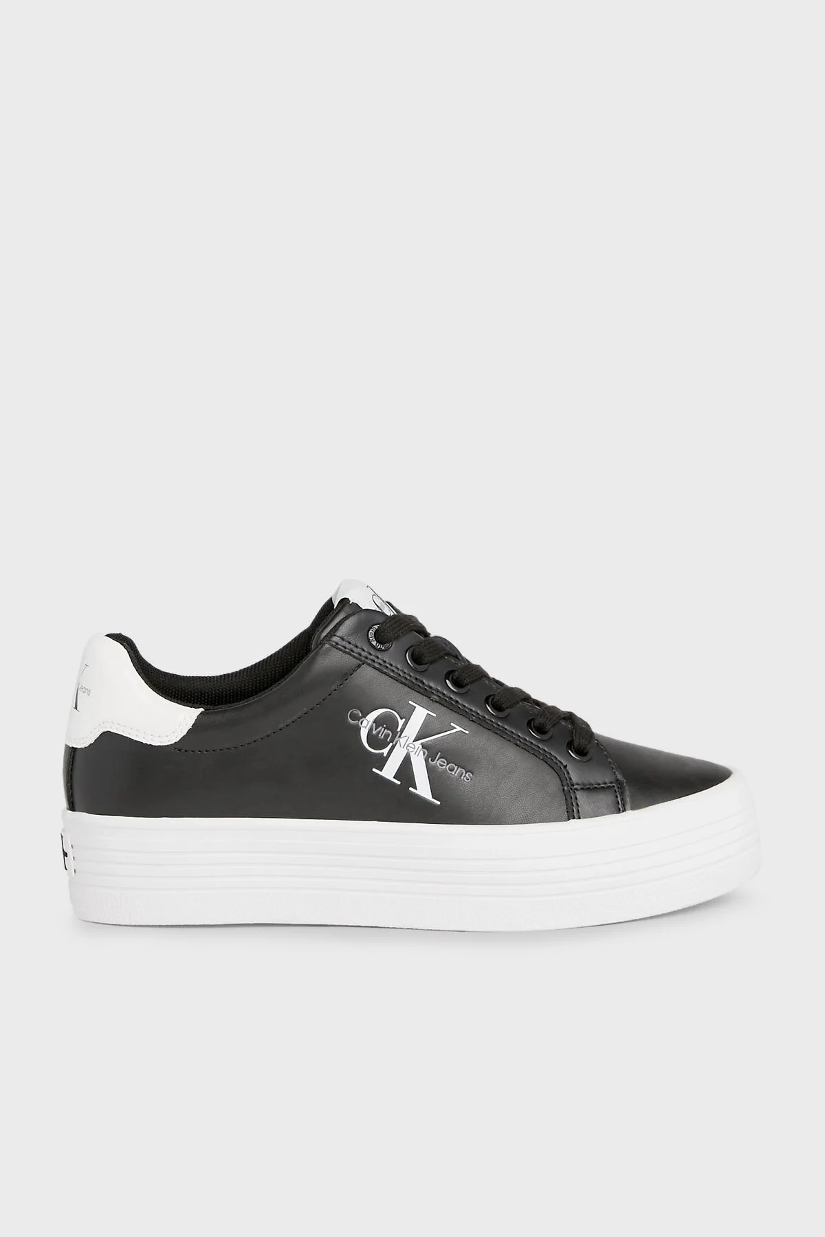 Calvin Klein Platform Sneaker YW0YW013930GM Bayan Ayakkabı YW0YW01393 0GM SİYAH-BEYAZ - 1
