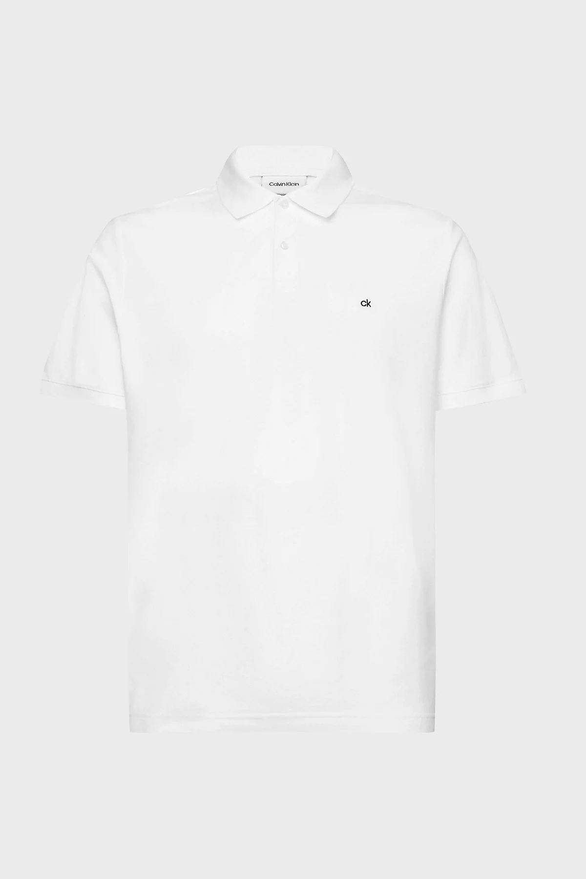 Calvin Klein Regular Fit % 100 Pamuk Düğmeli T Shirt Erkek Polo K10K102964 105 BEYAZ - 5