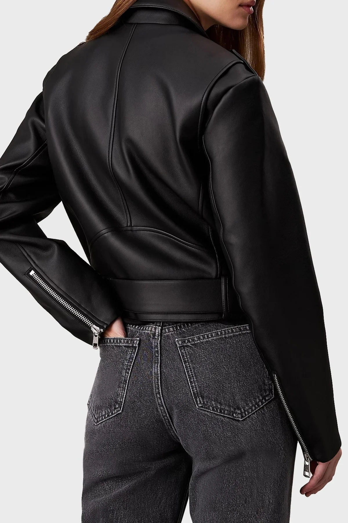 Calvin Klein Regular Fit Biker J20J223448BEH Bayan Ceket J20J223448 BEH SİYAH - 2