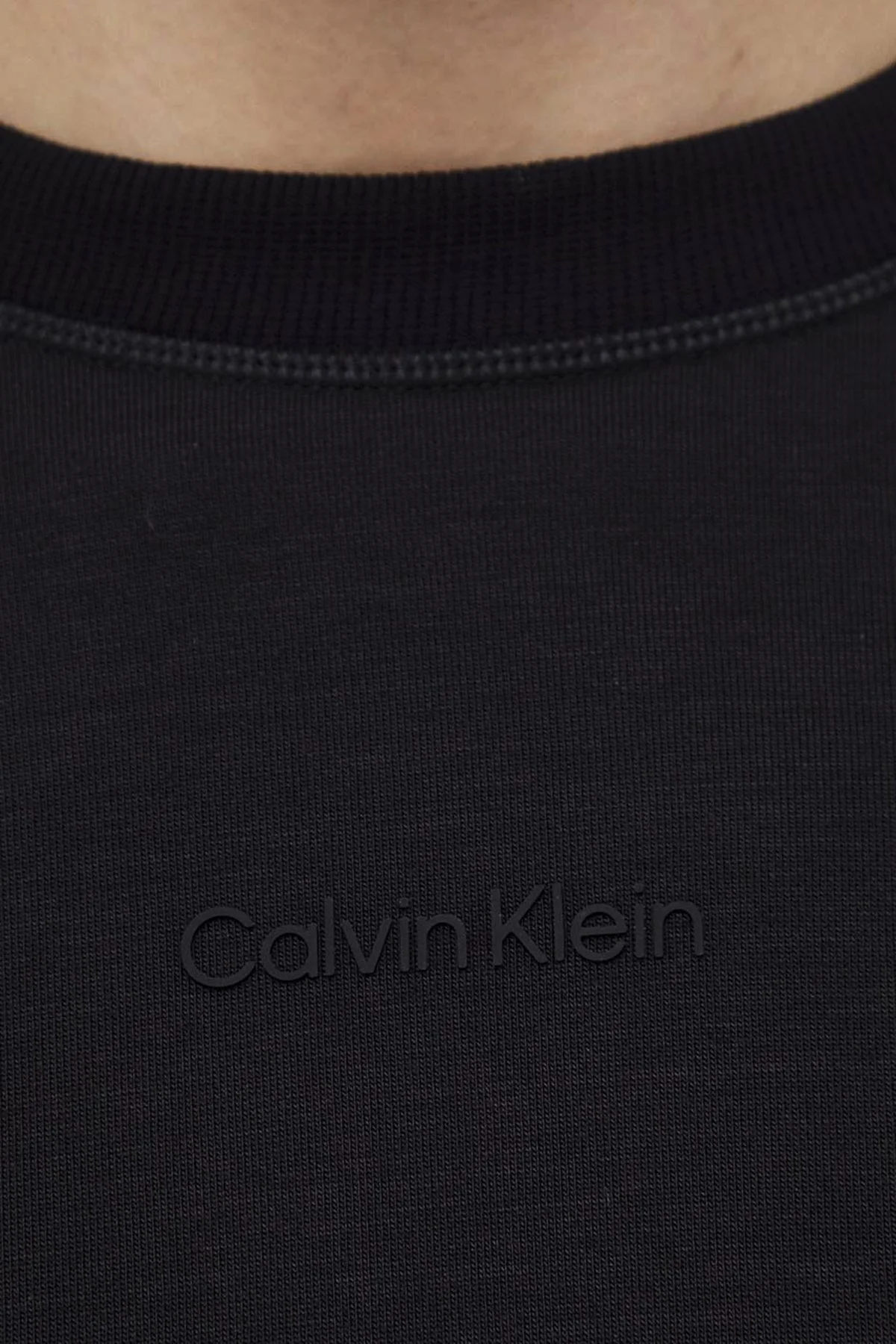 Calvin Klein Regular Fit Bisiklet Yaka 00GMS4W337BAE Erkek Sweat 00GMS4W337 BAE SİYAH - 5