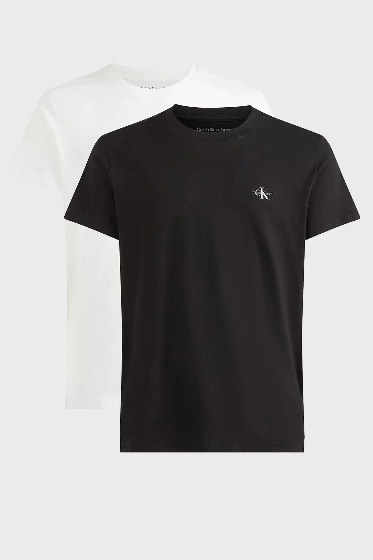 Calvin Klein Regular Fit Bisiklet Yaka Organik Pamuklu 2 Pack Erkek T Shirt J30J320199 BEH SİYAH - 1