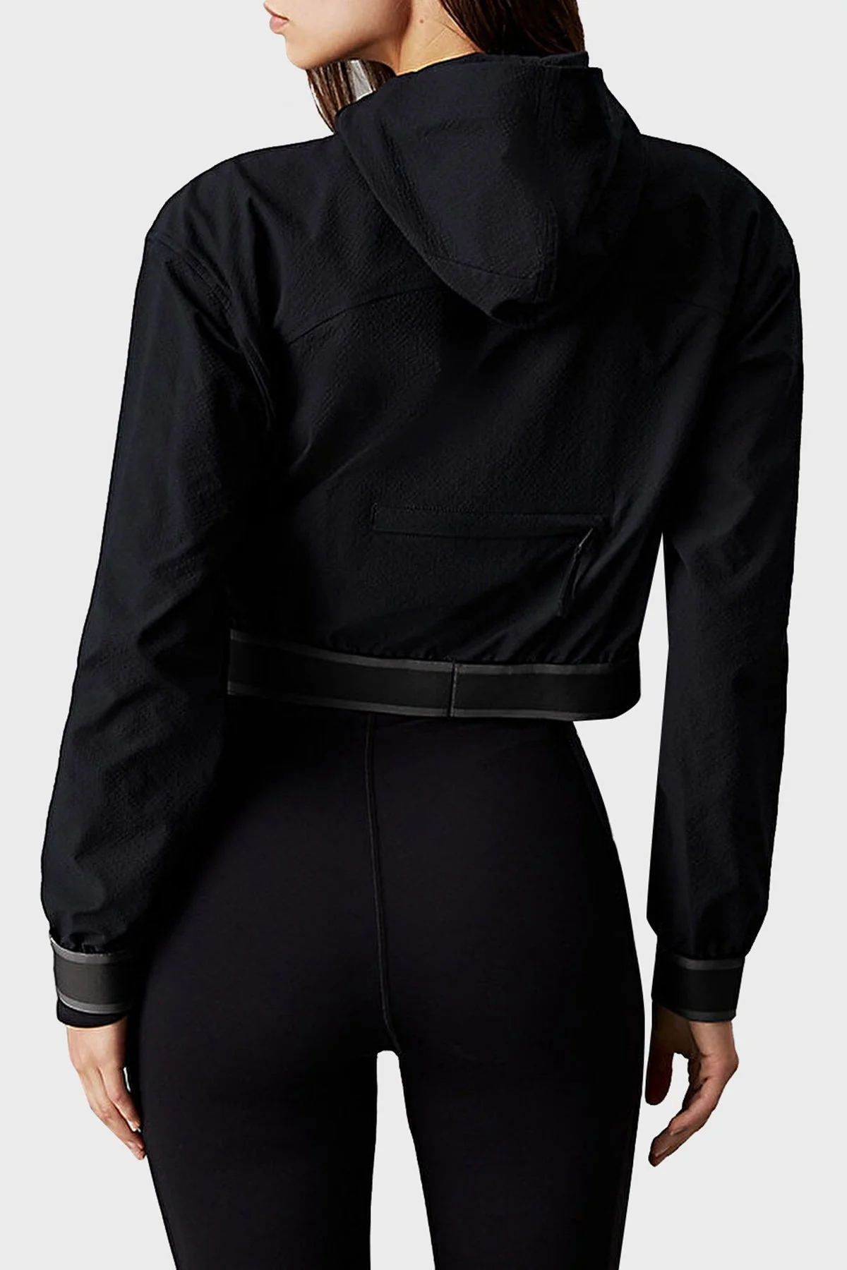 Calvin Klein Regular Fit Crop 00GWF4J403BAE Bayan Sweat 00GWF4J403 BAE SİYAH - 7