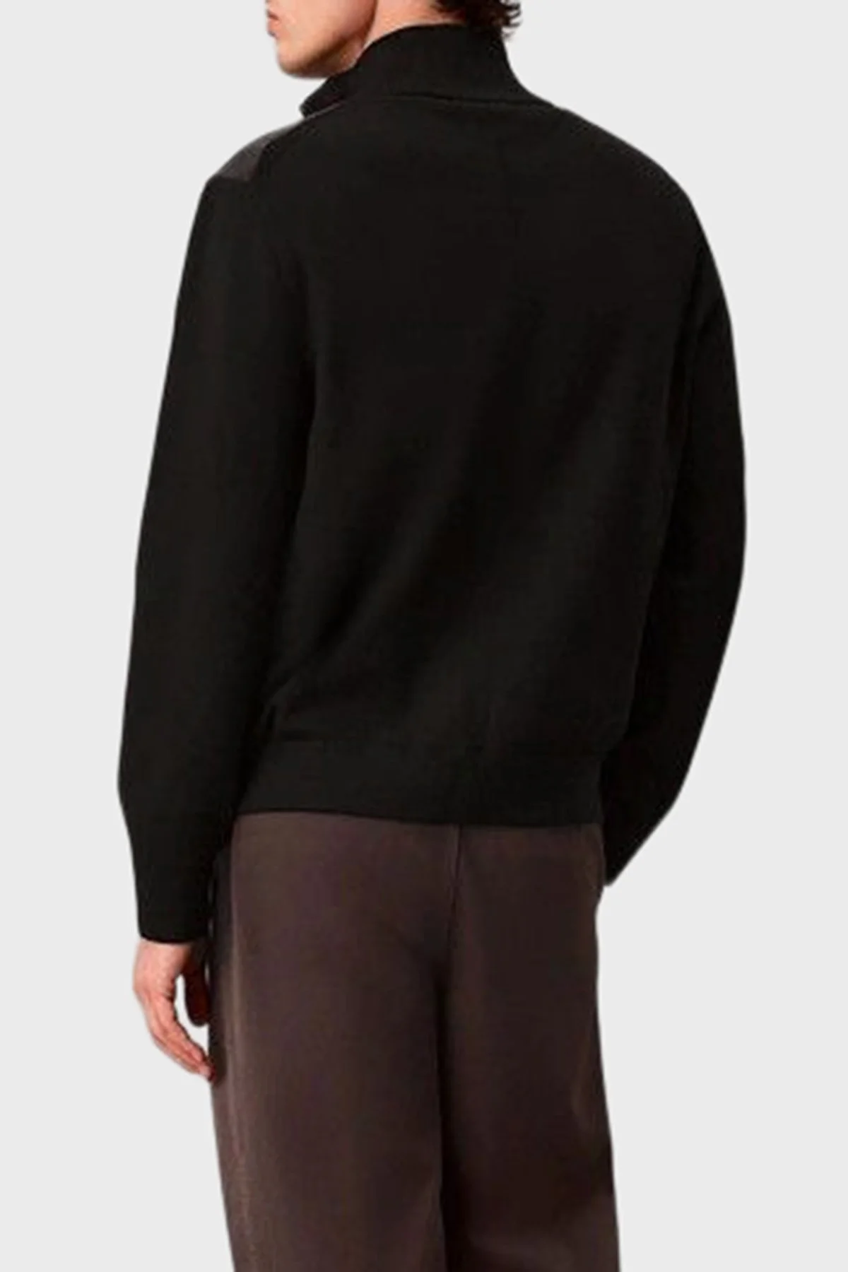 Calvin Klein Regular Fit Fermuarlı Dik Yaka LV04LH309GUB1 Erkek Kazak LV04LH309G UB1 Siyah - 3