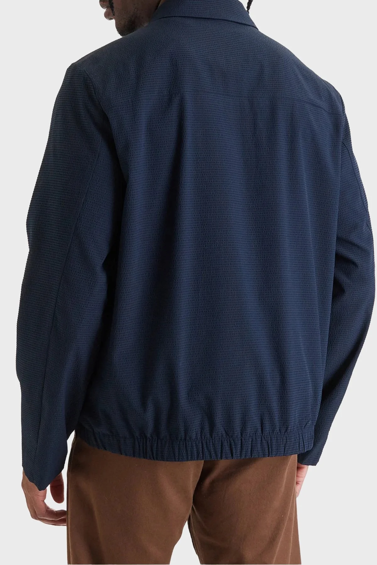 Calvin Klein Regular Fit Göğüs Cepli Fermuarlı LV04LF424GCEF Erkek Ceket LV04LF424G CEF LACİVERT - 3